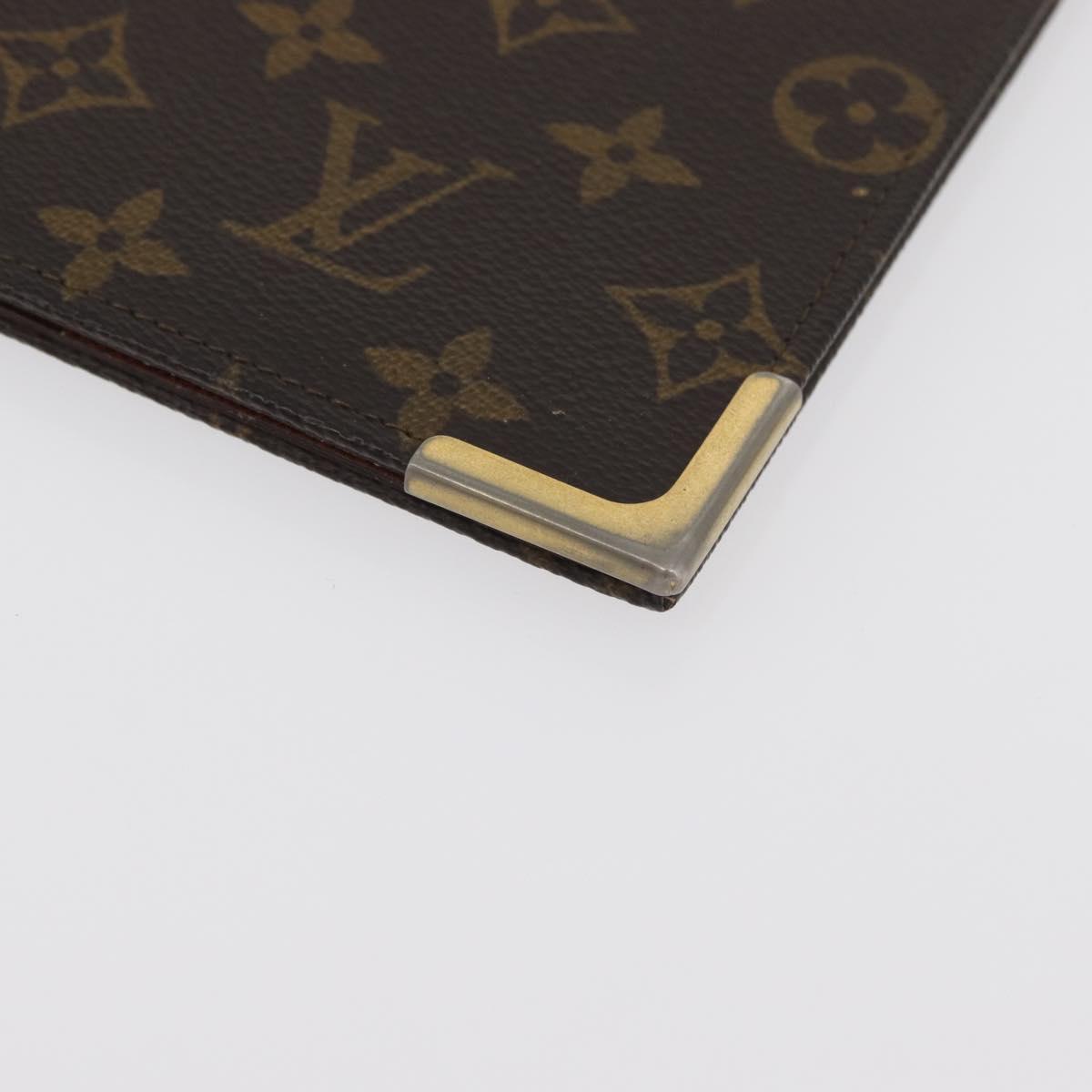LOUIS VUITTON Monogram Note Cover LV Auth 180886A