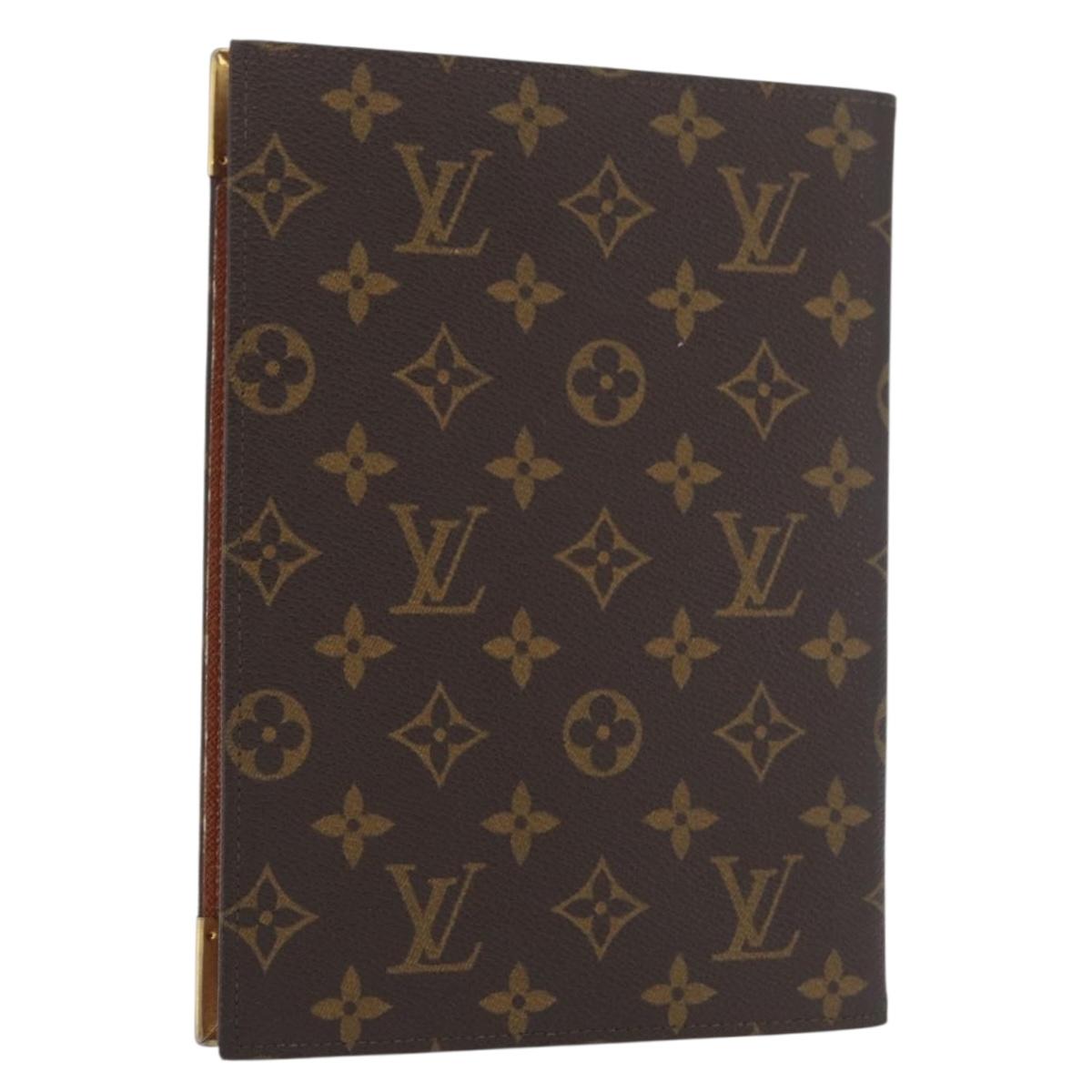 LOUIS VUITTON Monogram Note Cover LV Auth 180886A
