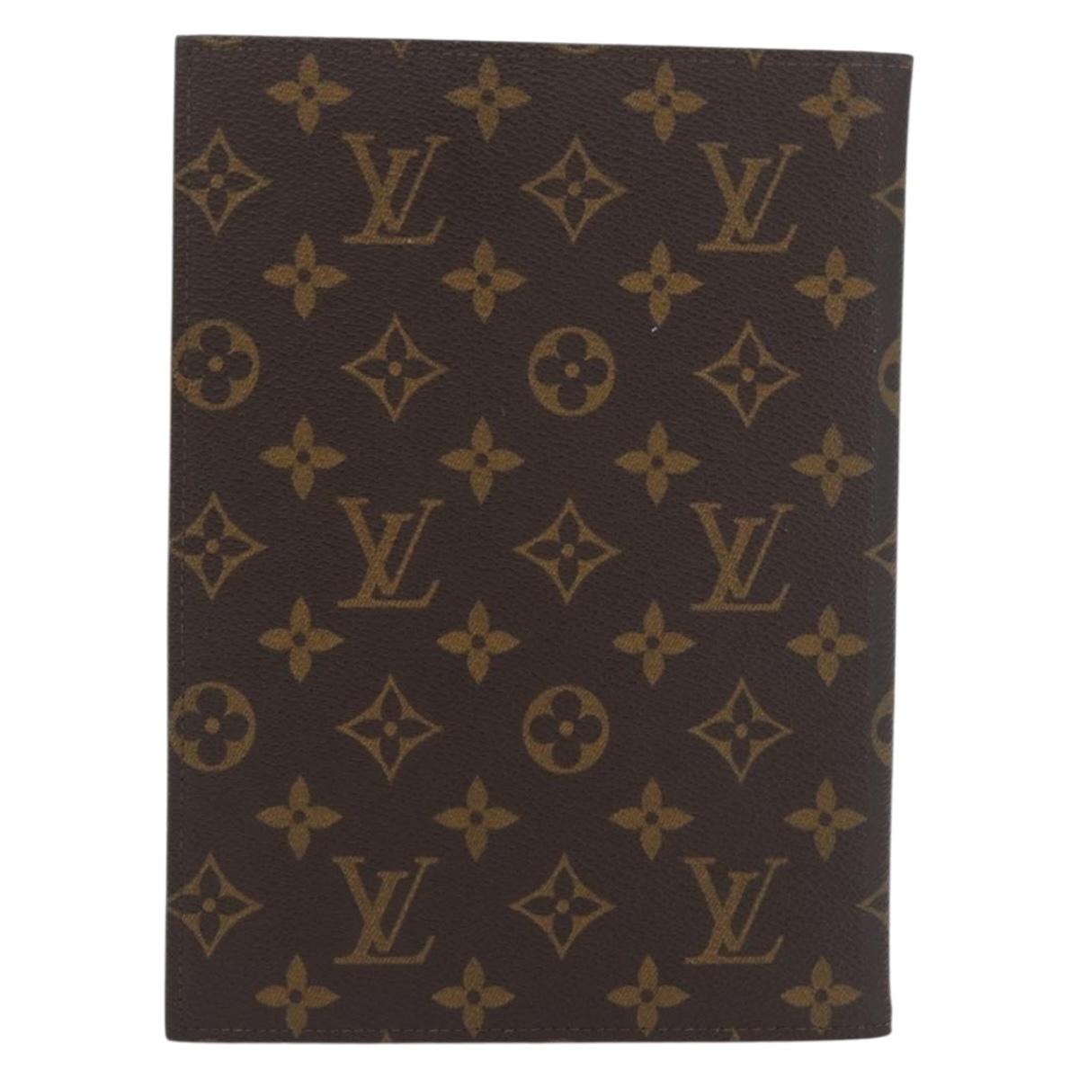 LOUIS VUITTON Monogram Note Cover LV Auth 180886A