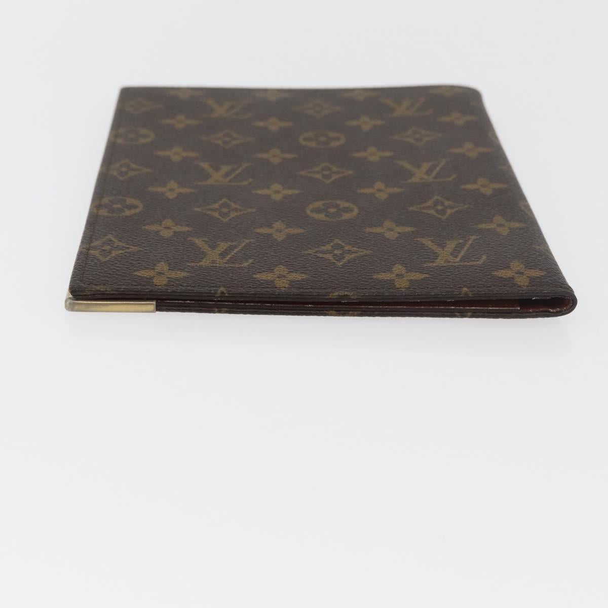 LOUIS VUITTON Monogram Note Cover LV Auth 180886A