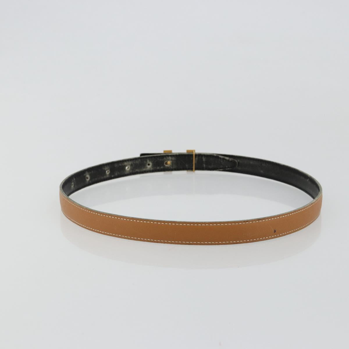 HERMES Constance Mini Belt Leather Beige Gold Auth 180888