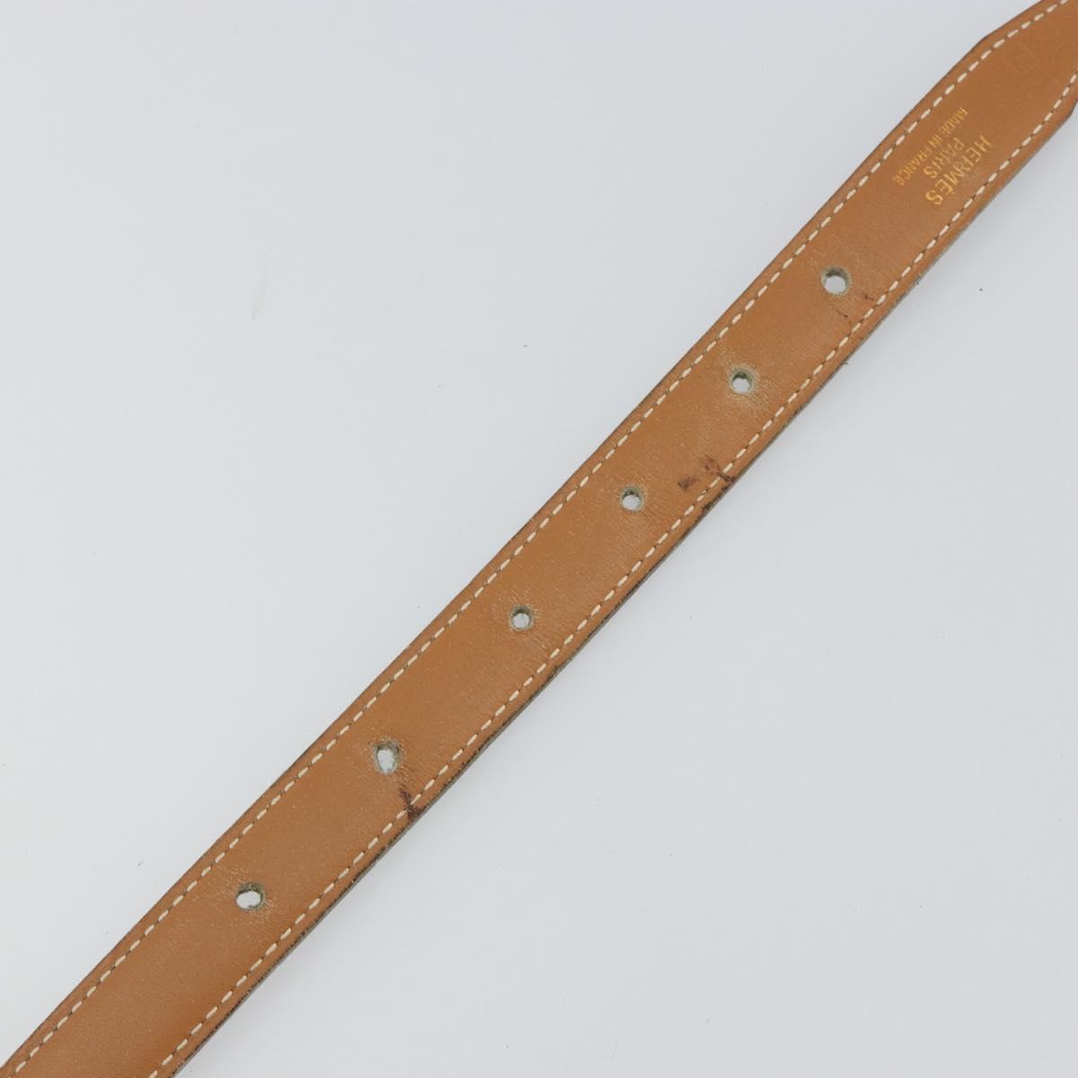 HERMES Constance Mini Belt Leather Beige Gold Auth 180888