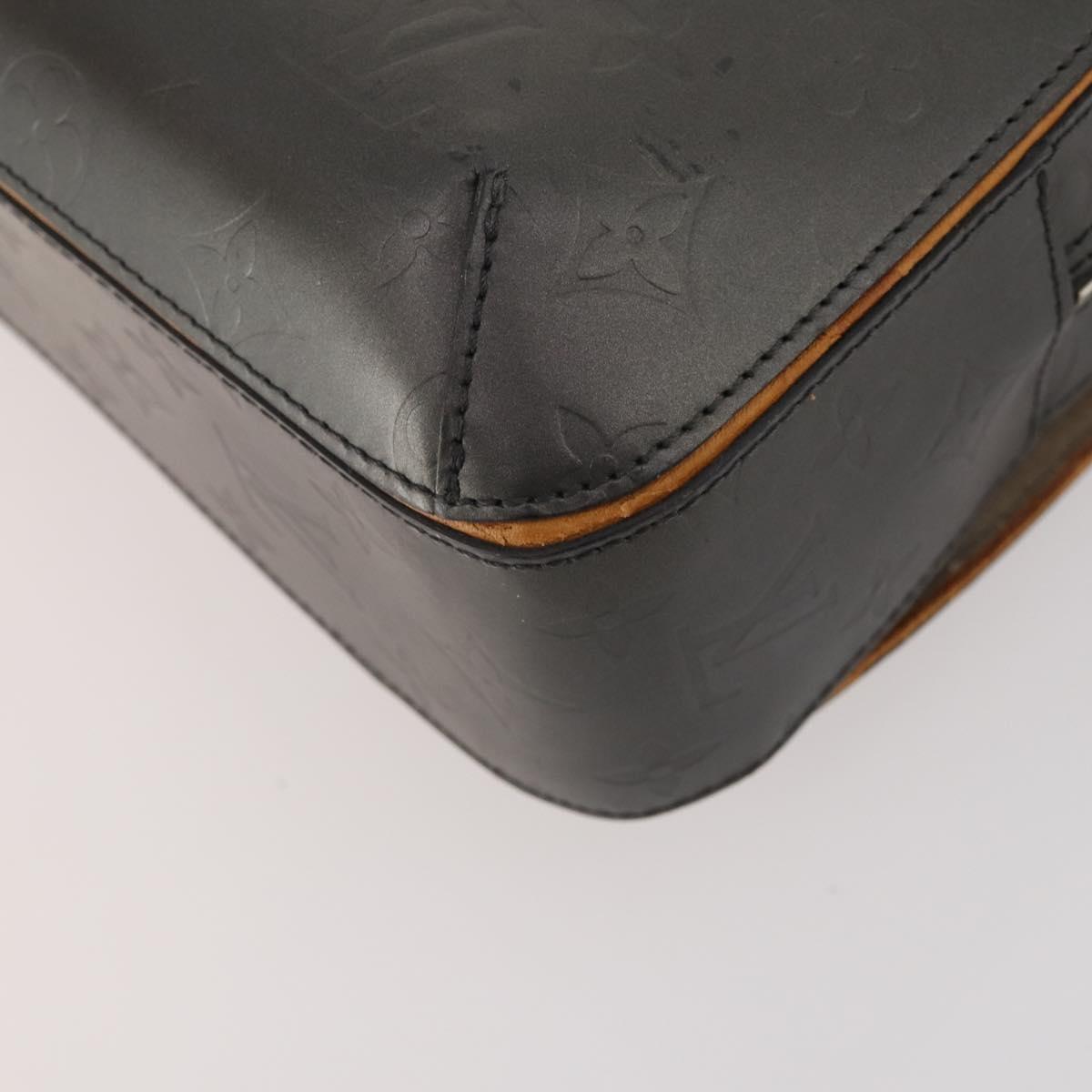 LOUIS VUITTON Monogram Mat Malden Hand Bag Black M55132 LV Auth 180898