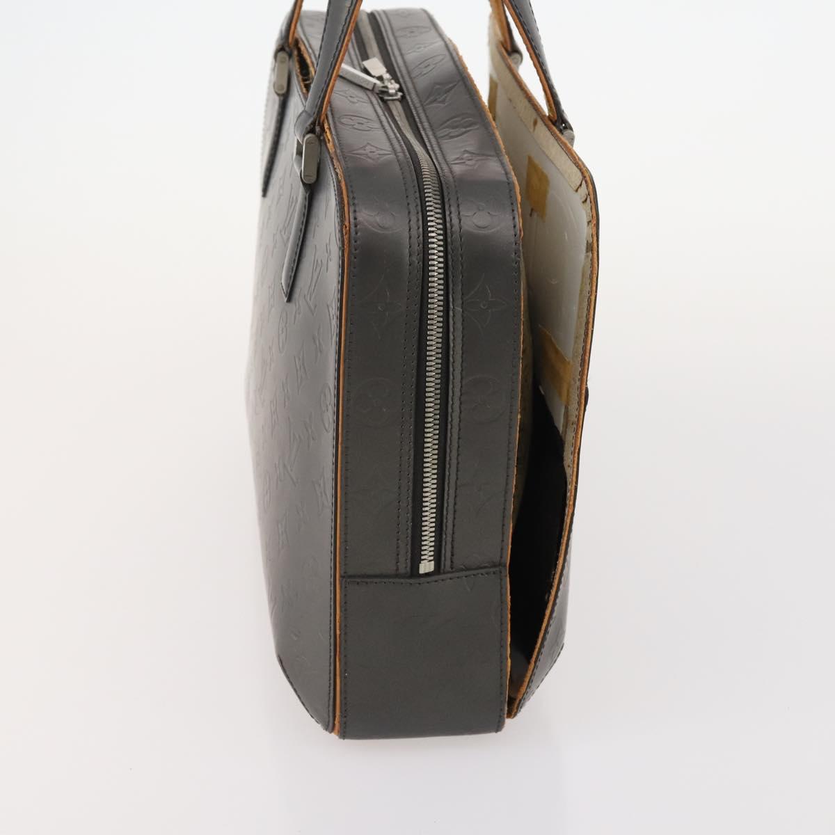 LOUIS VUITTON Monogram Mat Malden Hand Bag Black M55132 LV Auth 180898