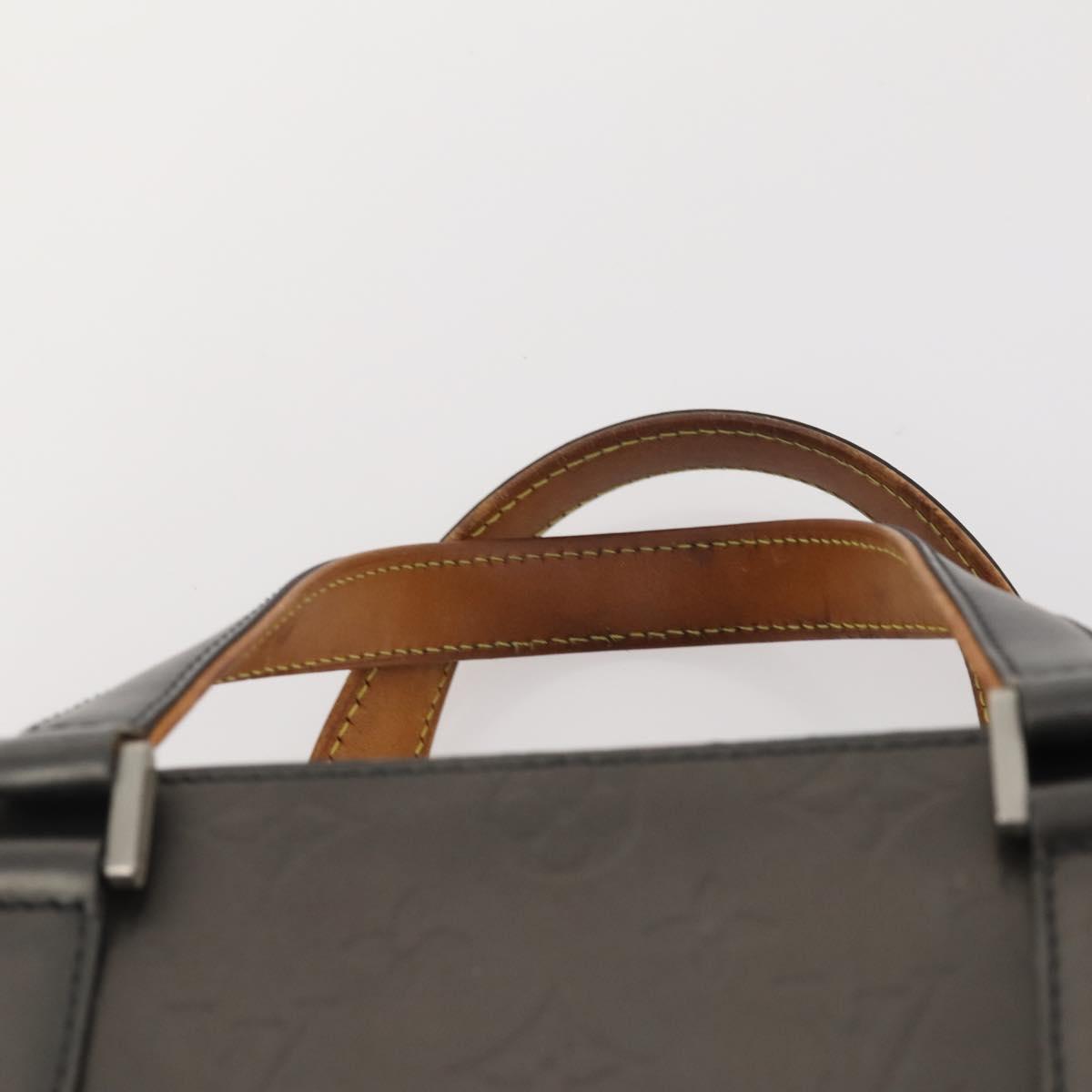 LOUIS VUITTON Monogram Mat Malden Hand Bag Black M55132 LV Auth 180898