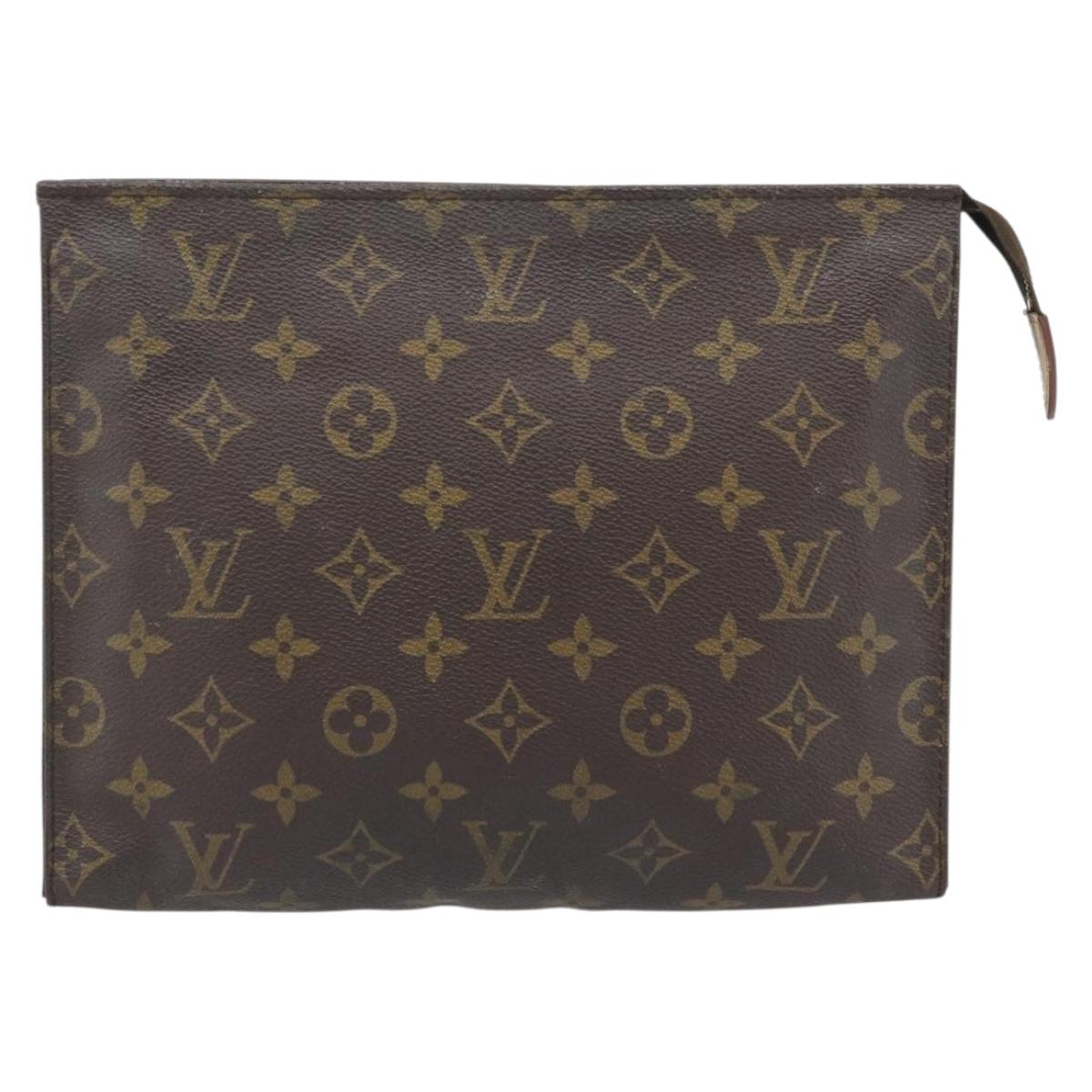 LOUIS VUITTON Monogram Poche Toilette 26 Pouch M47542 LV Auth 180910