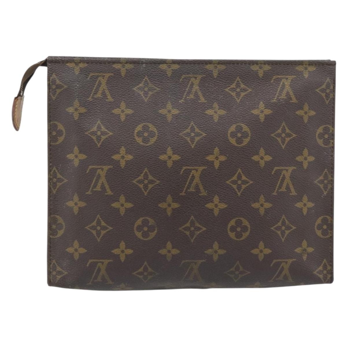 LOUIS VUITTON Monogram Poche Toilette 26 Pouch M47542 LV Auth 180910