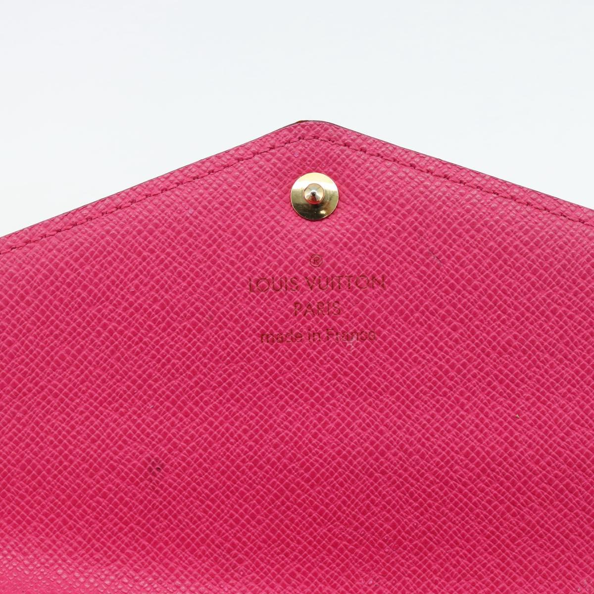 LOUIS VUITTON Monogram Multicolor Portefeiulle Sarah Black M60668 LV Auth 180911