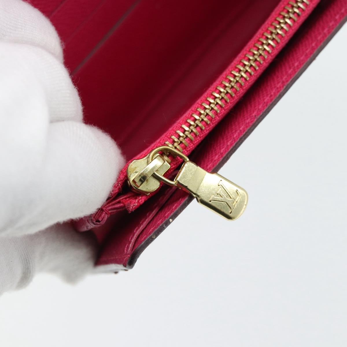 LOUIS VUITTON Monogram Multicolor Portefeiulle Sarah Black M60668 LV Auth 180911