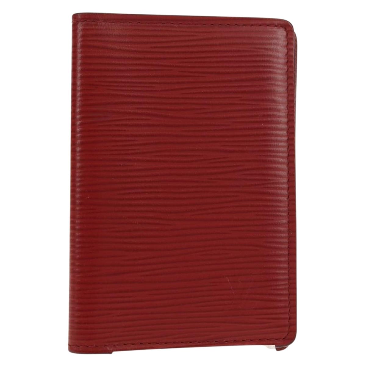 LOUIS VUITTON Epi Organizer De Poch Card Case Red M6358E LV Auth 180915M