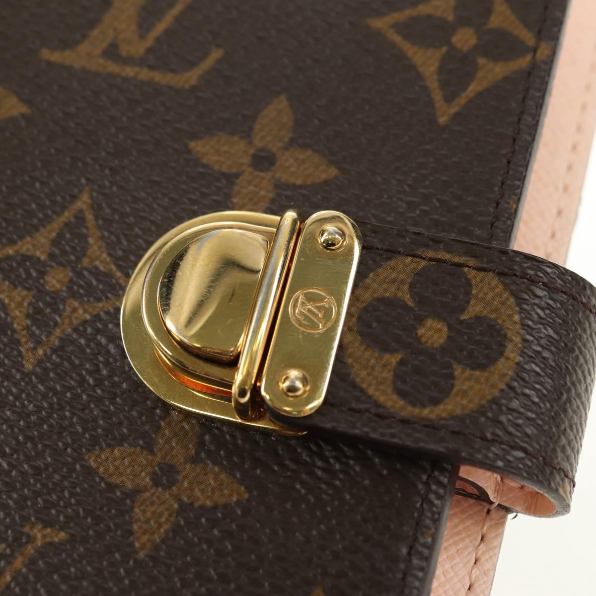 LOUIS VUITTON Monogram Agenda Koala PM Planner Cover Pink R21013 Auth 180916M