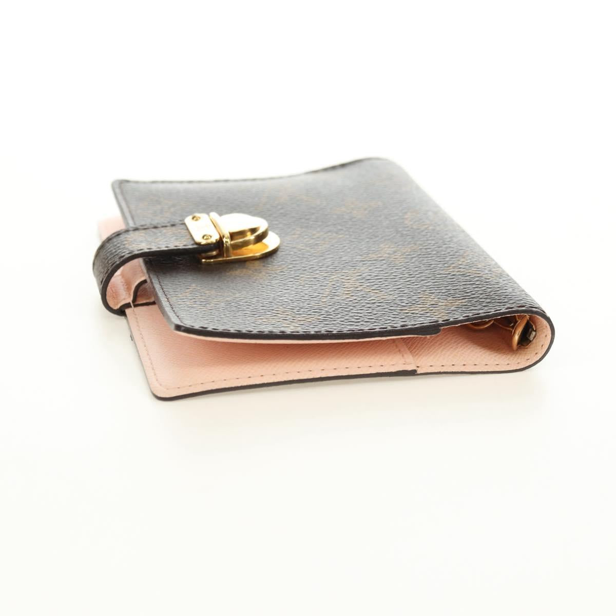 LOUIS VUITTON Monogram Agenda Koala PM Planner Cover Pink R21013 Auth 180916M