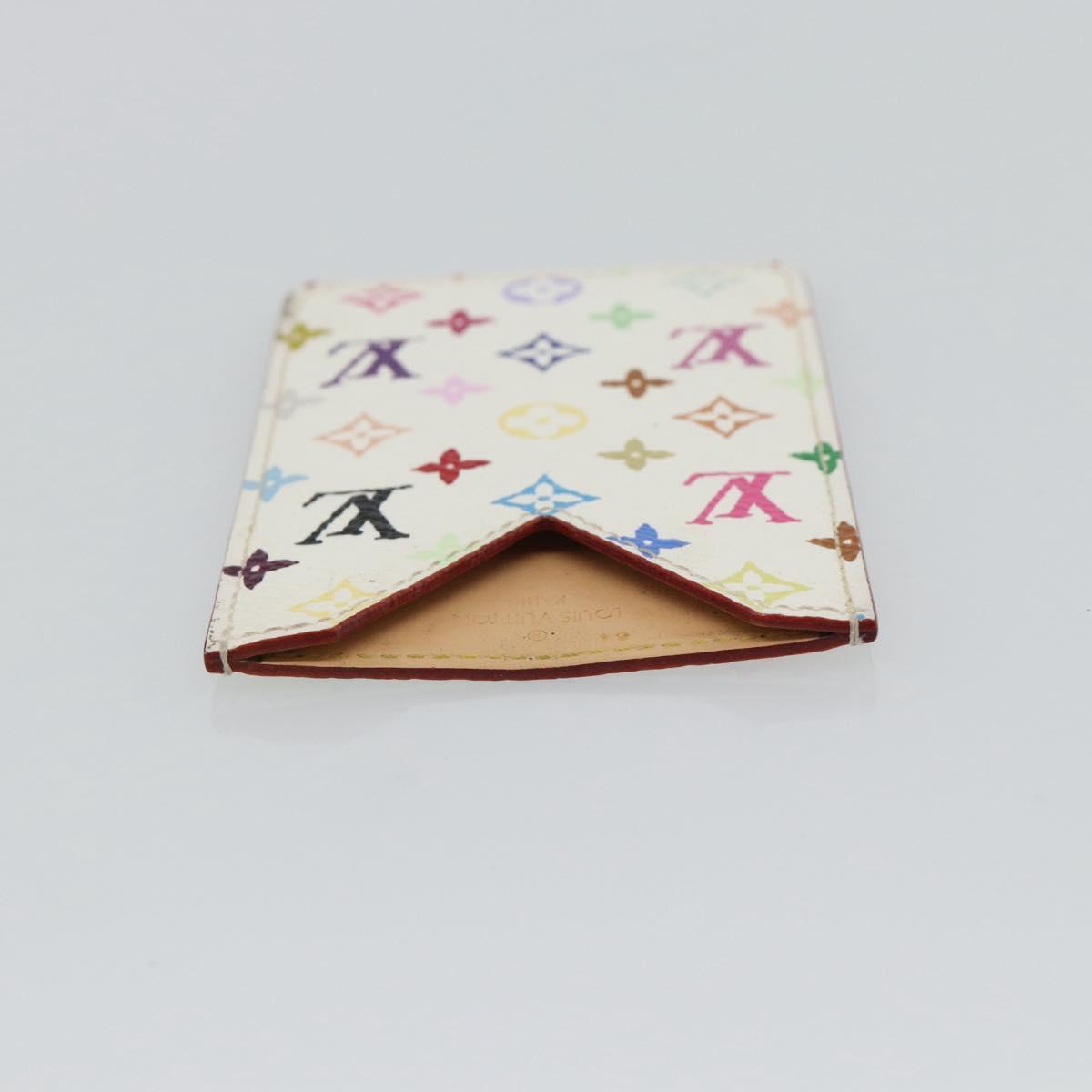 LOUIS VUITTON Monogram Multicolor Etui Hand Mirror White M92651 LV Auth 180917