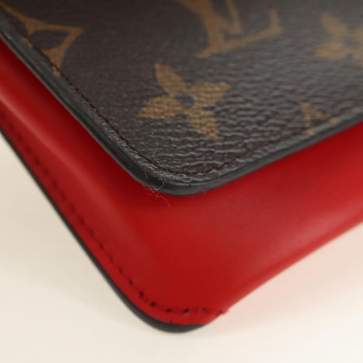 LOUIS VUITTON Monogram Etui Lunette Woody Glasses Case GI0372 LV Auth 180918M