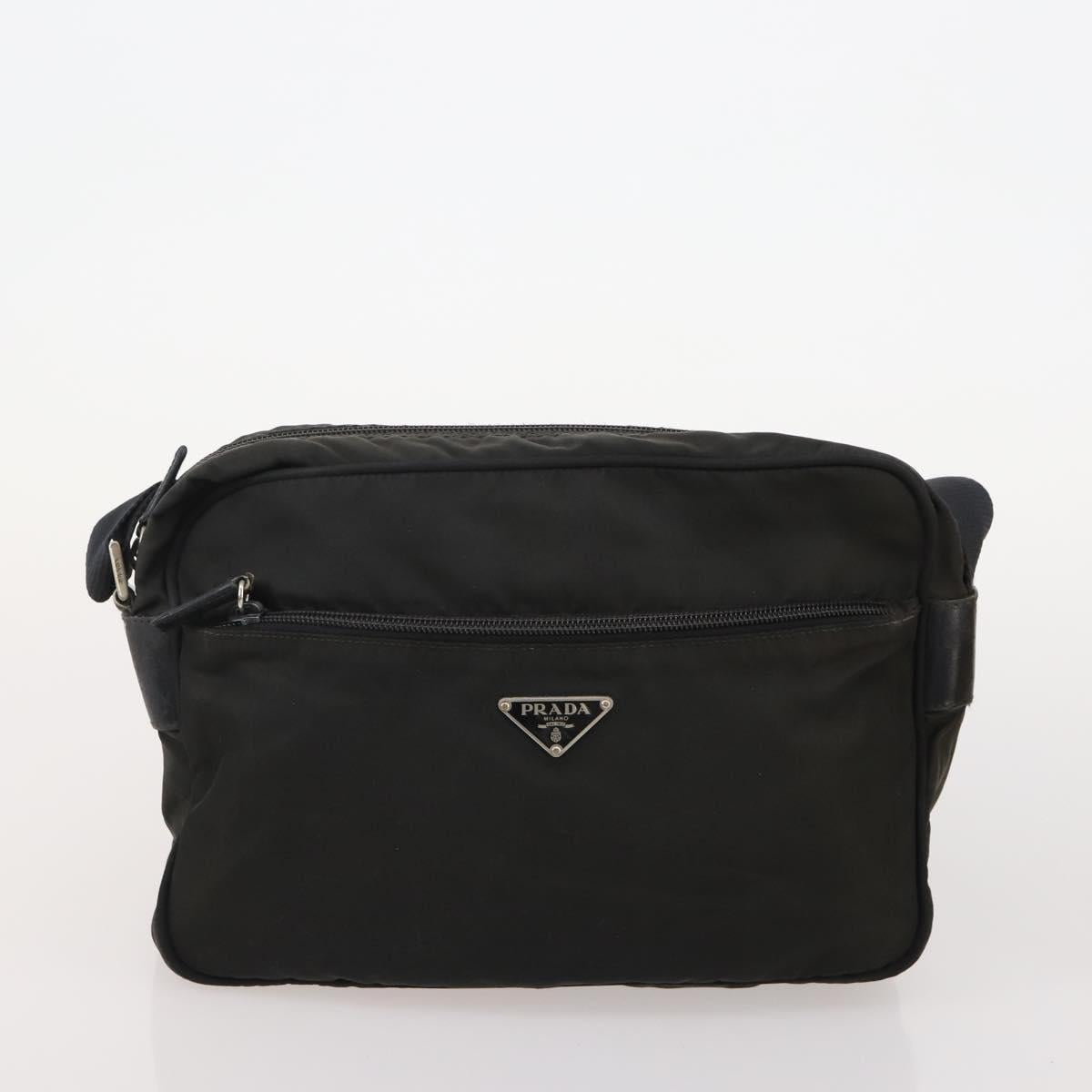 PRADA Shoulder Bag Nylon 5 Set Beige Black Green Auth 180926