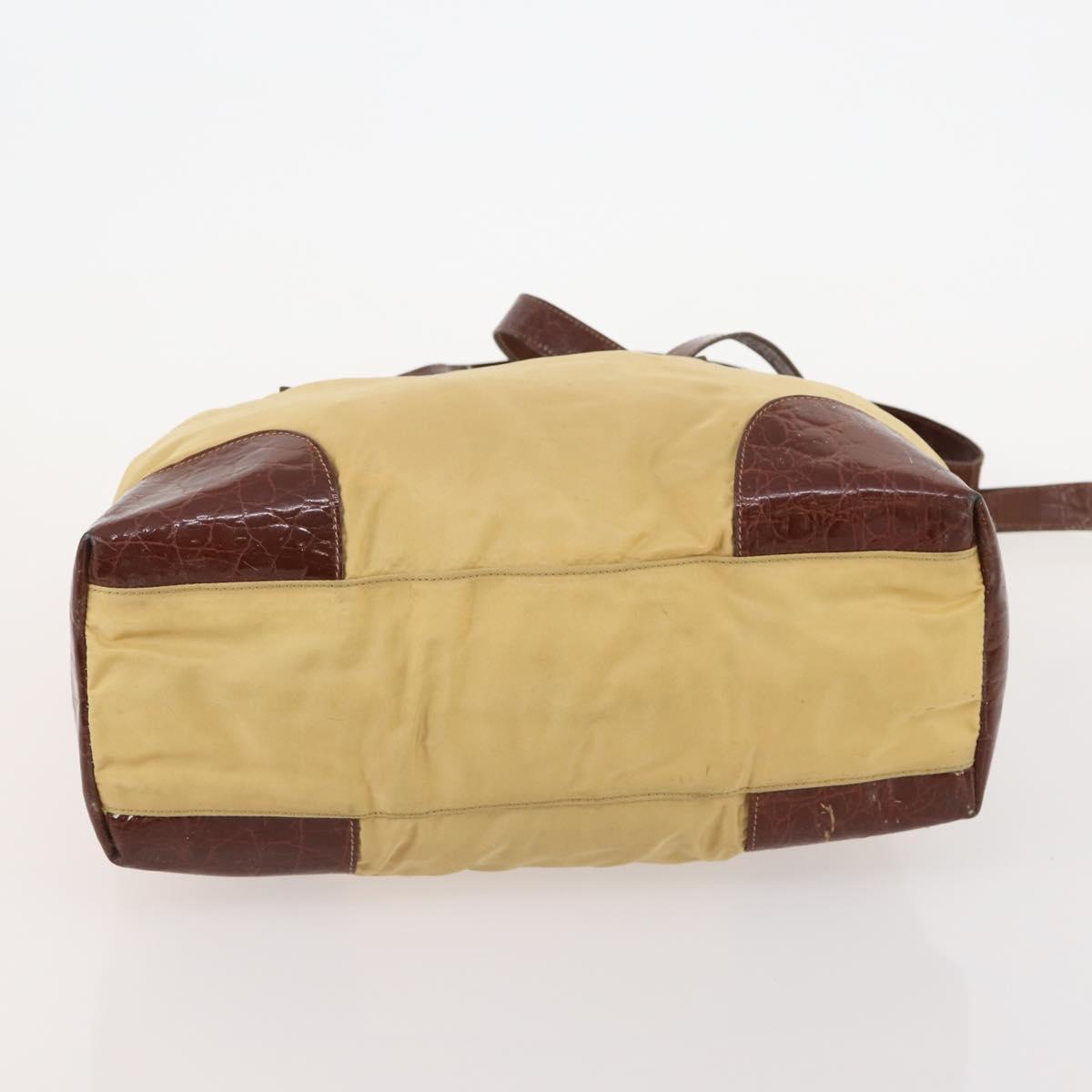 PRADA Shoulder Bag Nylon 5 Set Beige Black Green Auth 180926