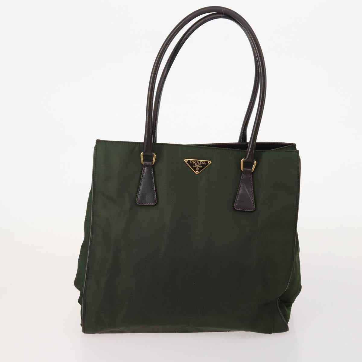 PRADA Shoulder Bag Nylon 5 Set Beige Black Green Auth 180926