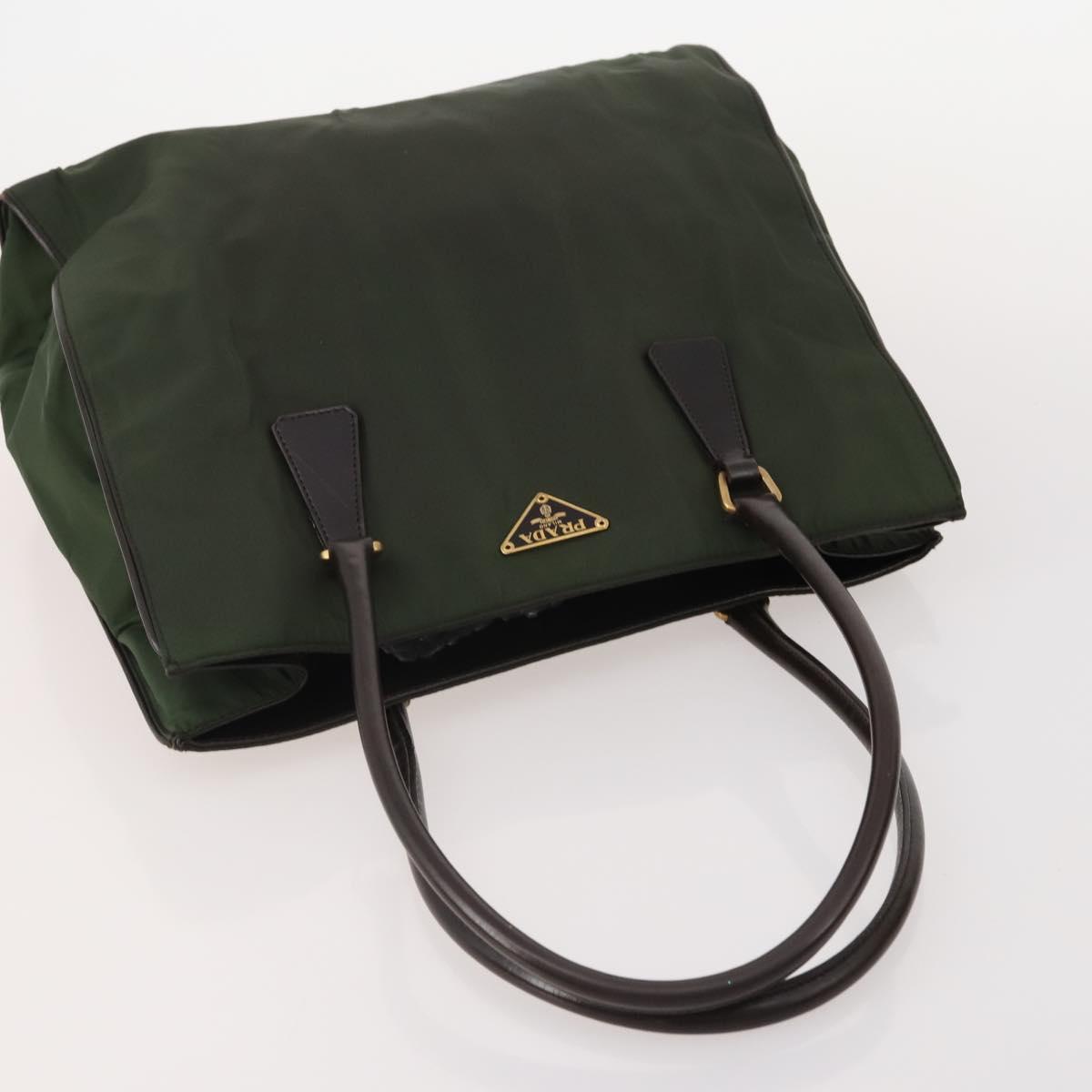 PRADA Shoulder Bag Nylon 5 Set Beige Black Green Auth 180926