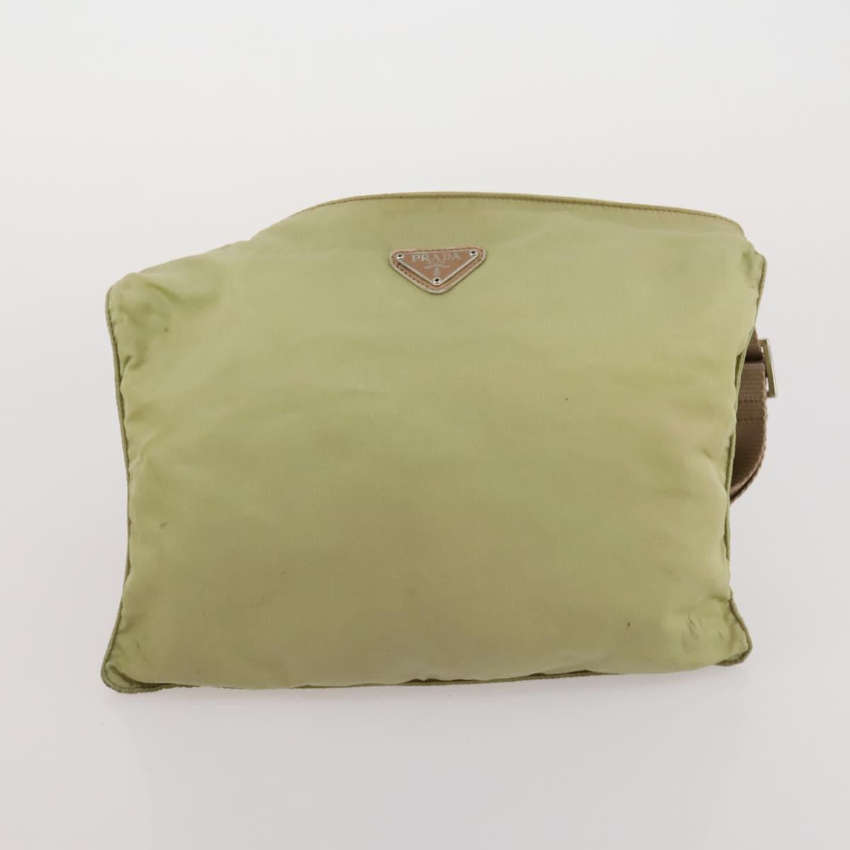 PRADA Shoulder Bag Nylon 5 Set Beige Black Green Auth 180927