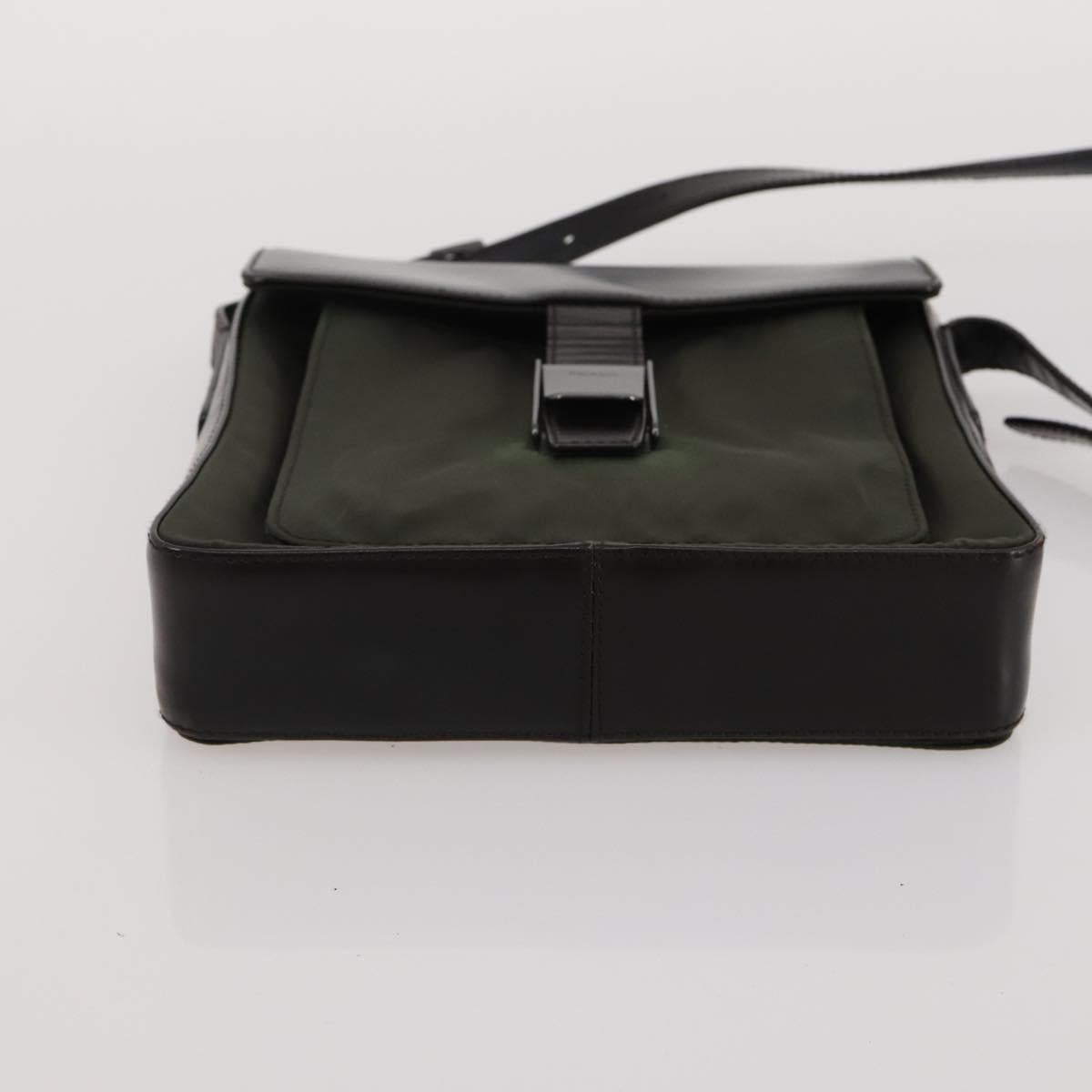 PRADA Shoulder Bag Nylon 5 Set Beige Black Green Auth 180927