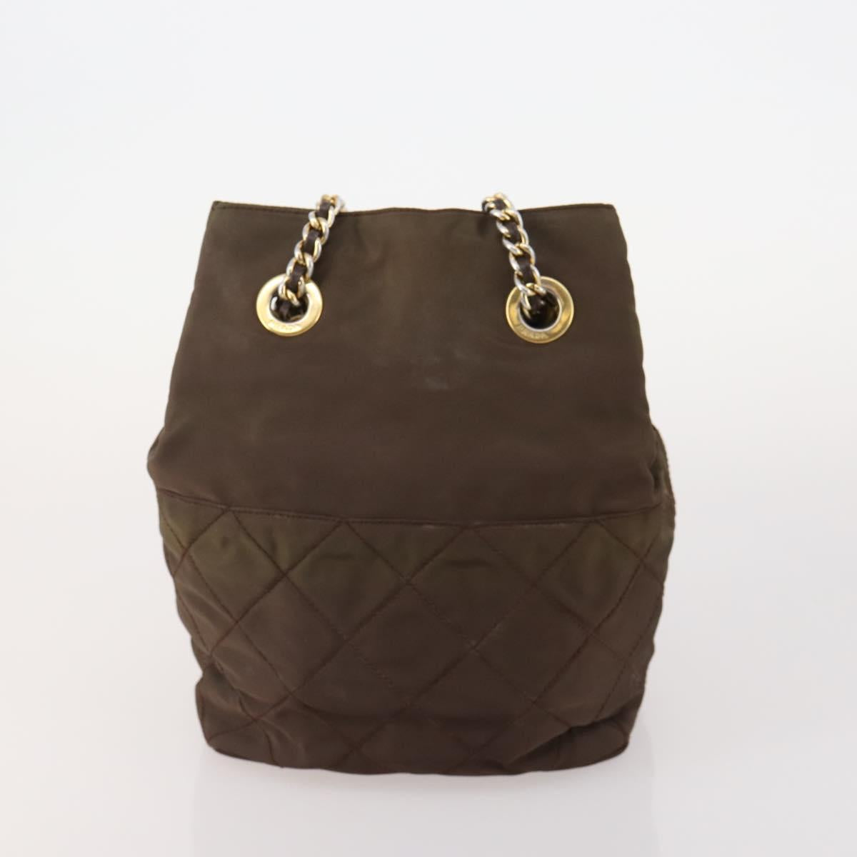 PRADA Shoulder Bag Nylon 5 Set Blue Black Brown Auth 180929