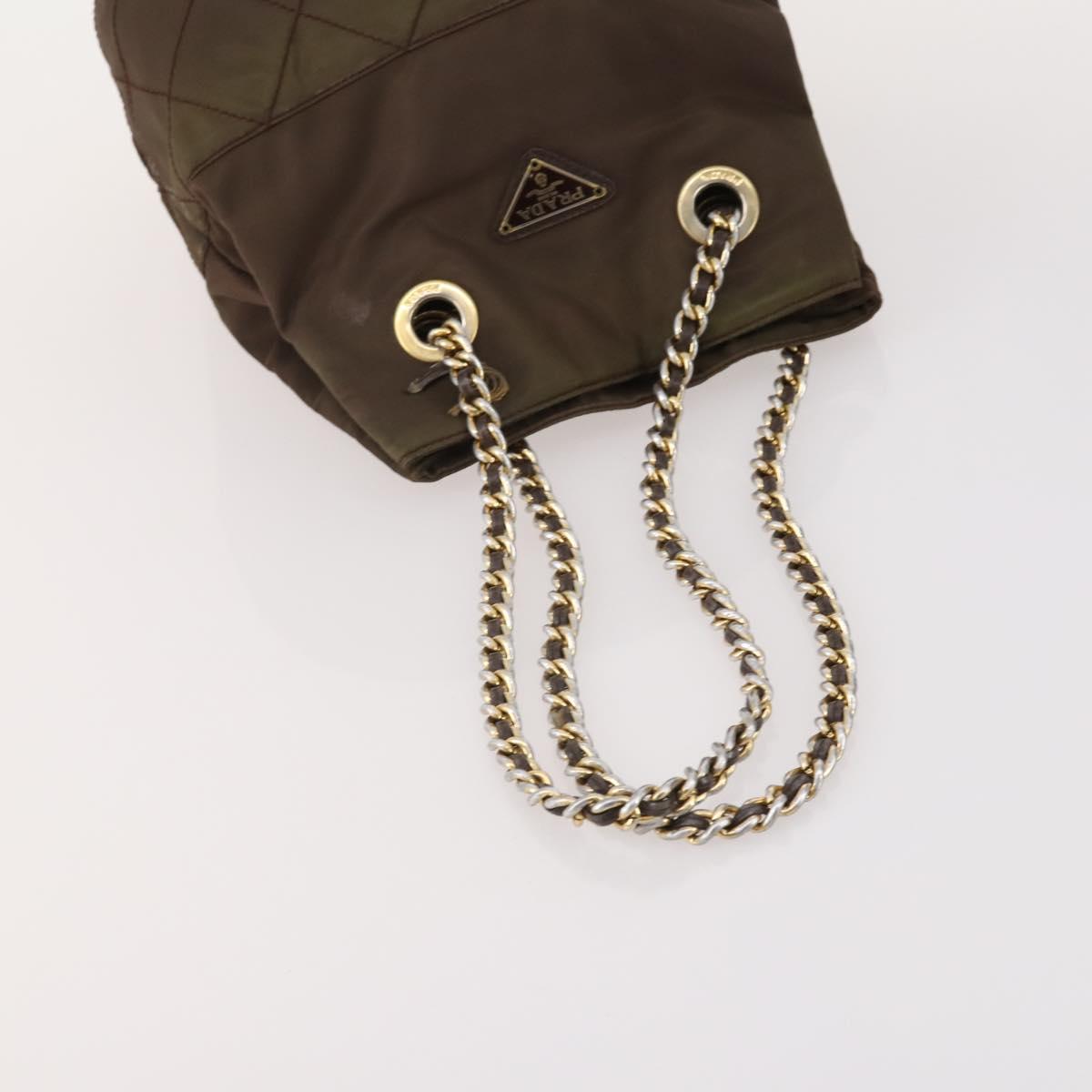 PRADA Shoulder Bag Nylon 5 Set Blue Black Brown Auth 180929