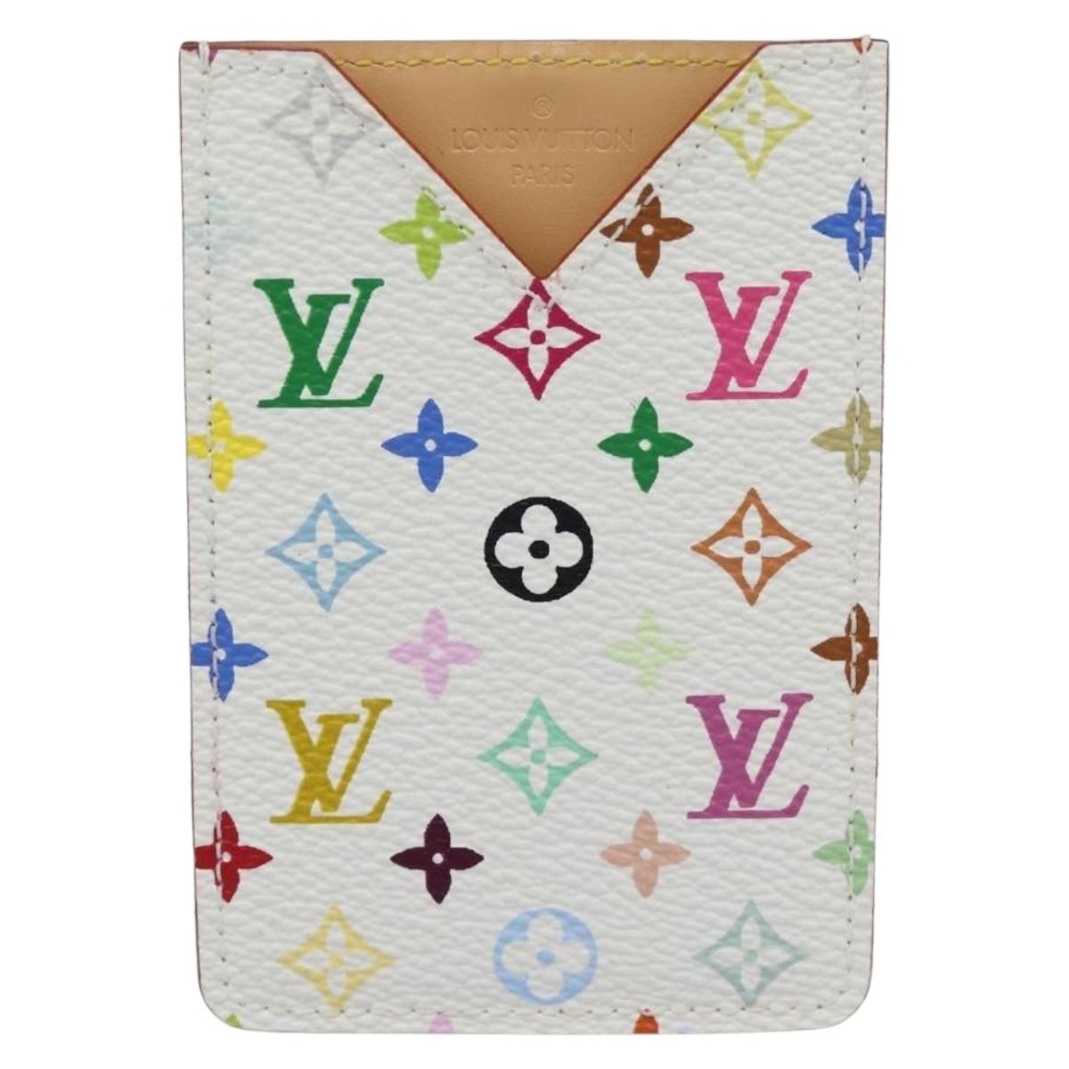 LOUIS VUITTON Monogram Multicolor Etui Hand Mirror White M92651 LV Auth 180935