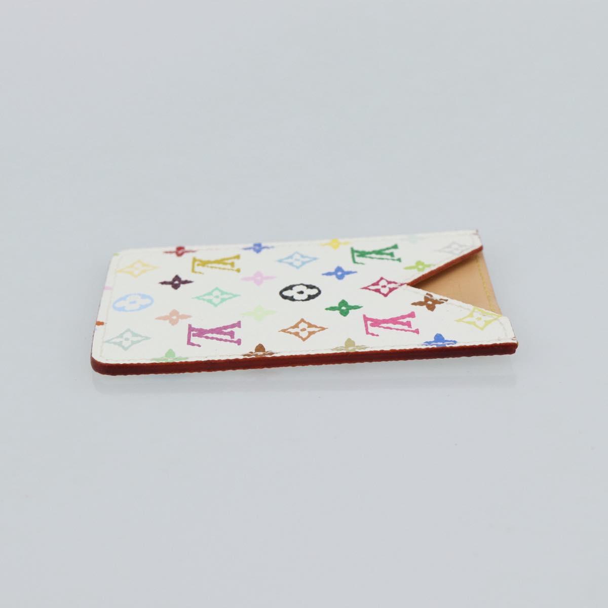 LOUIS VUITTON Monogram Multicolor Etui Hand Mirror White M92651 LV Auth 180935