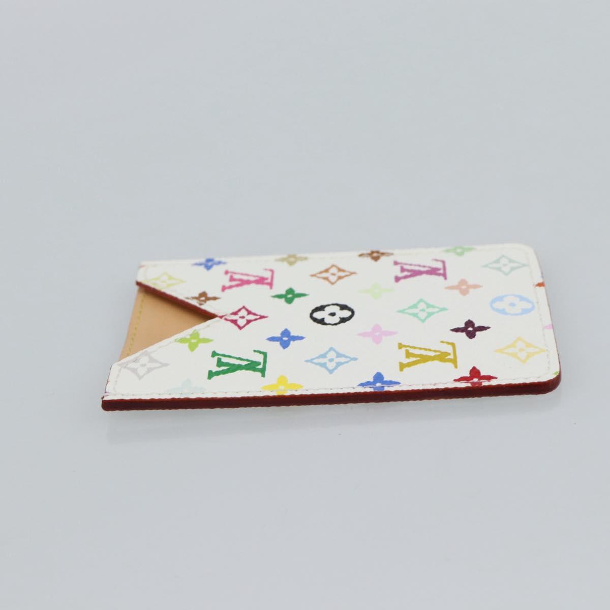 LOUIS VUITTON Monogram Multicolor Etui Hand Mirror White M92651 LV Auth 180935
