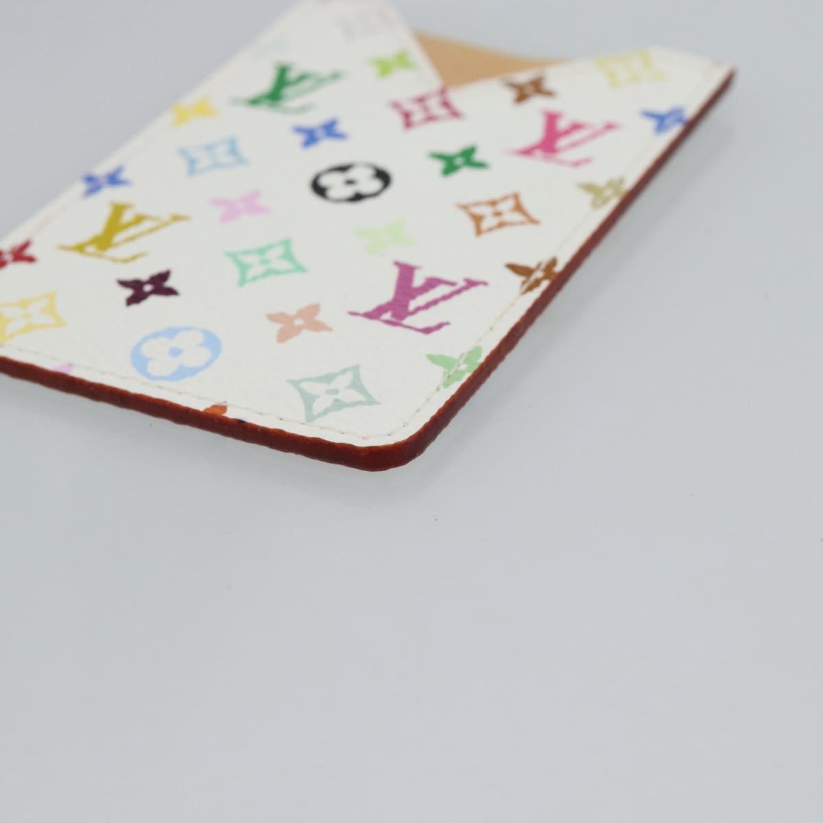 LOUIS VUITTON Monogram Multicolor Etui Hand Mirror White M92651 LV Auth 180935