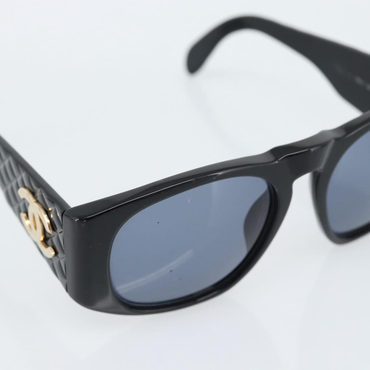 CHANEL Sunglasses plastic Black CC Auth 180944M