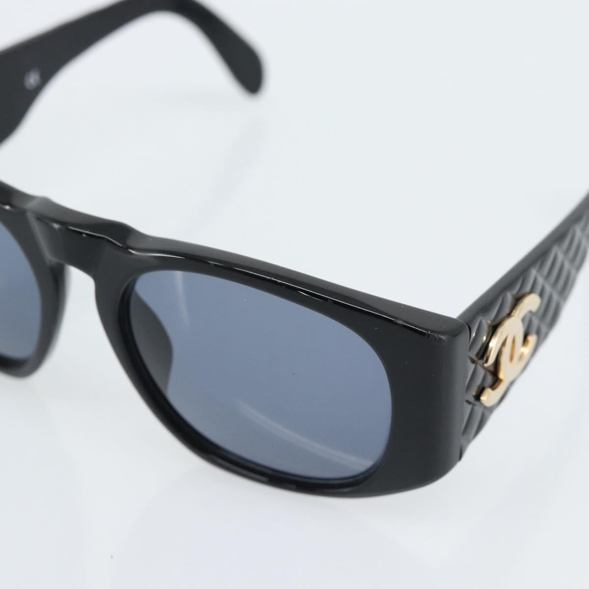 CHANEL Sunglasses plastic Black CC Auth 180944M