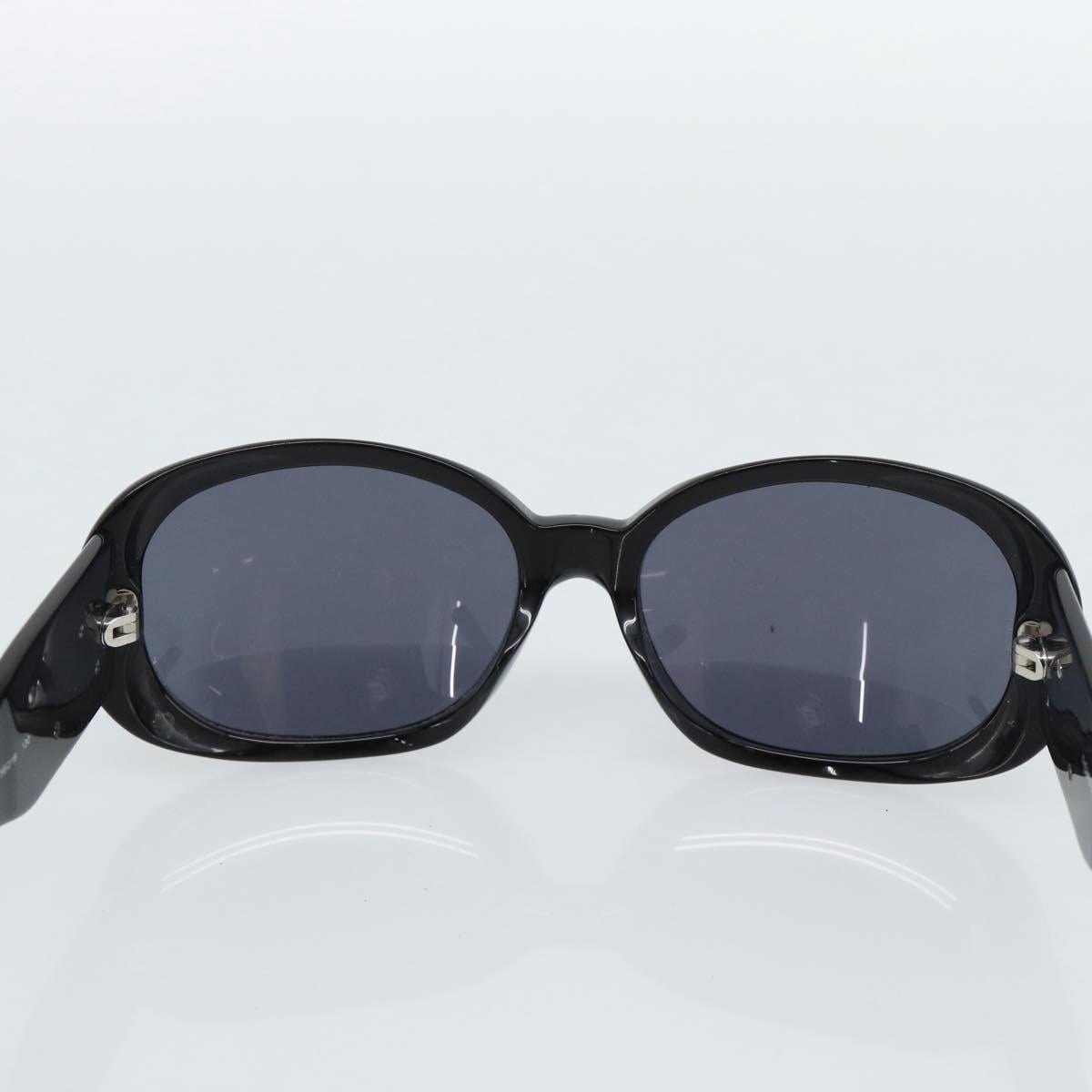 CHANEL Camelia Sunglasses plastic Black CC Auth 180945