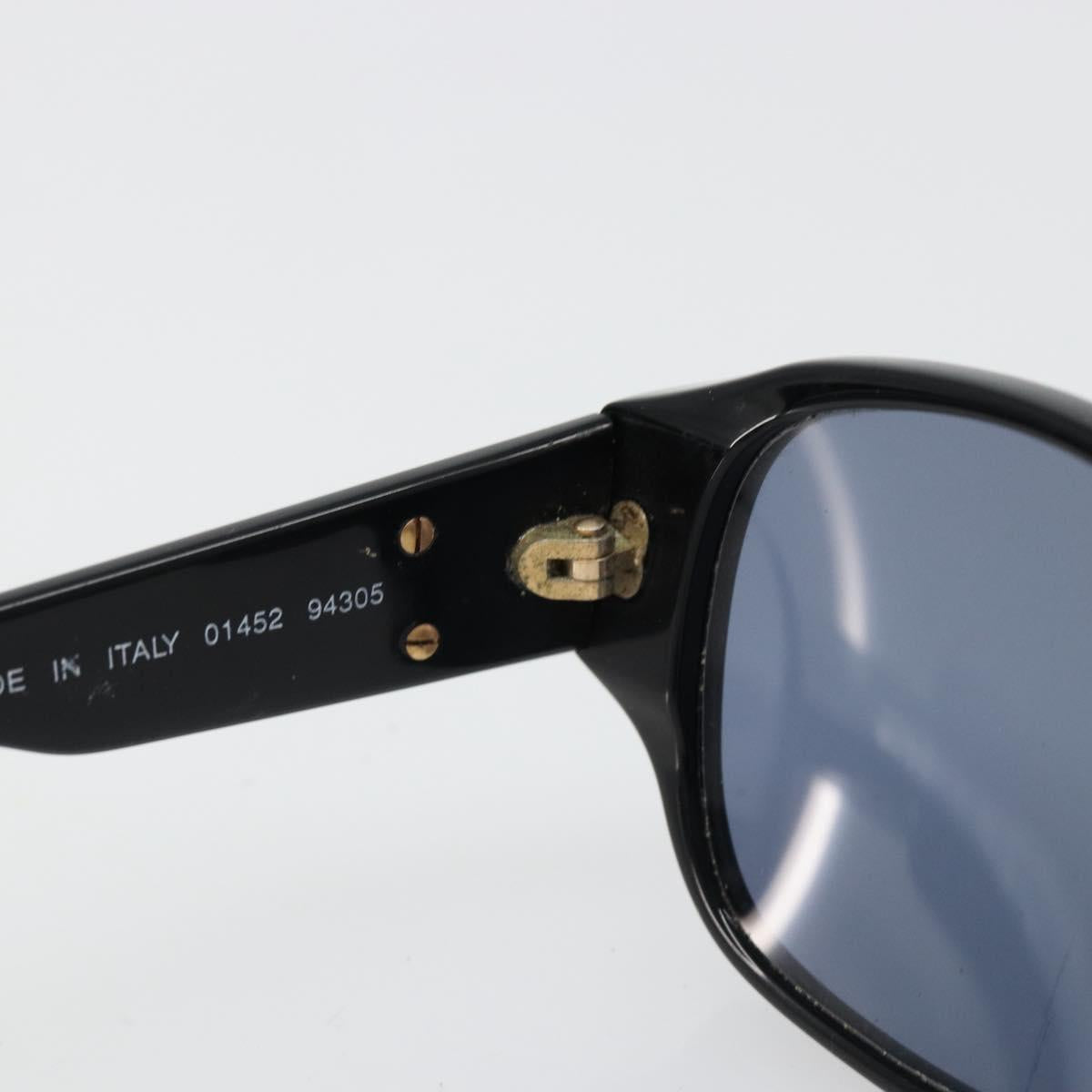 CHANEL Sunglasses plastic Black CC Auth 180946