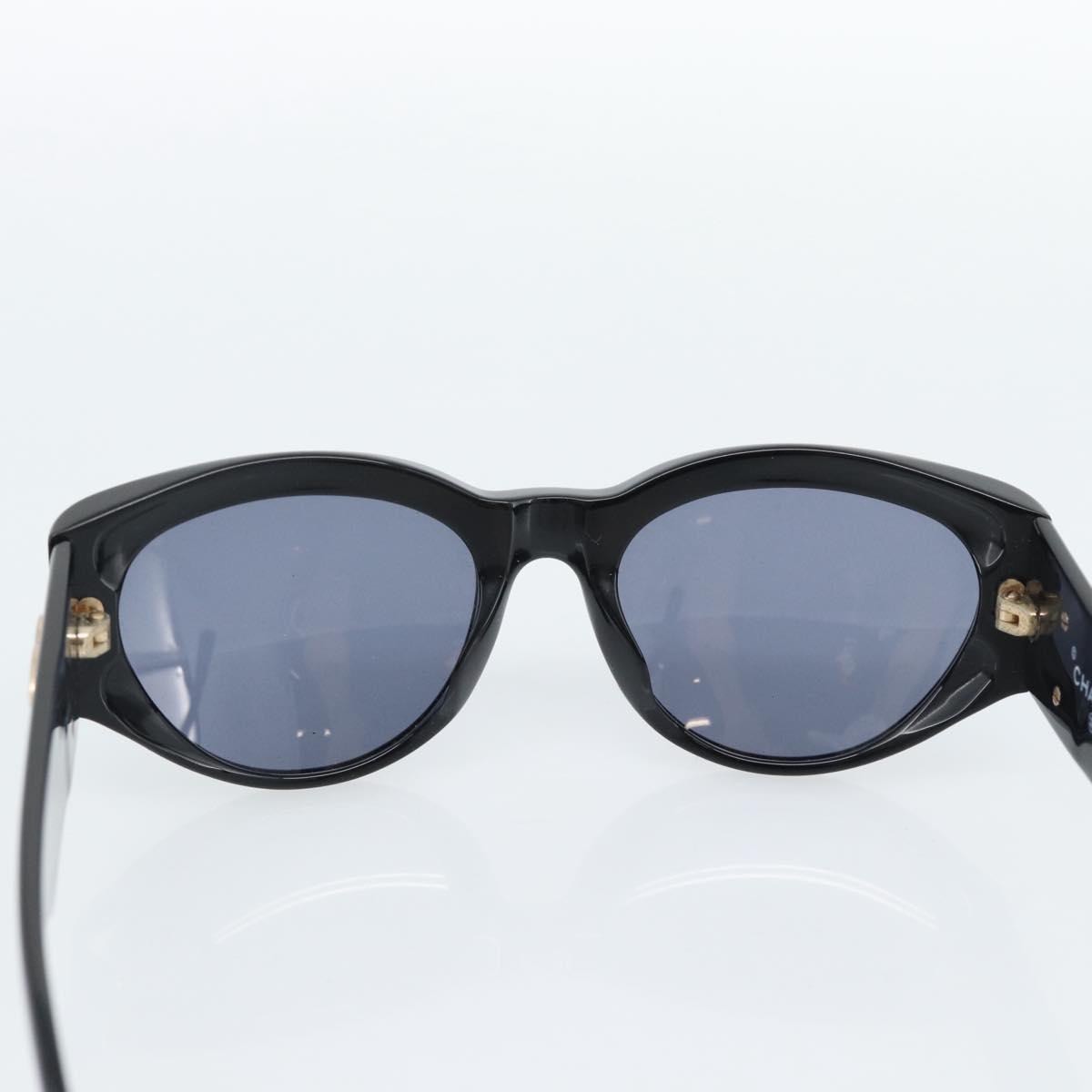 CHANEL Sunglasses plastic Black CC Auth 180948M