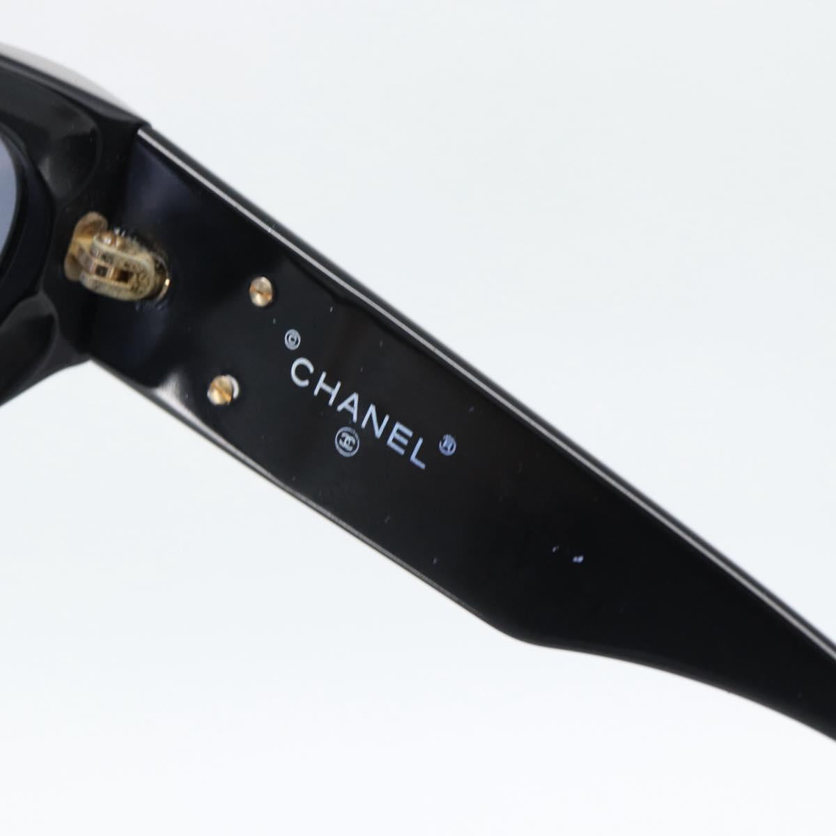 CHANEL Sunglasses plastic Black CC Auth 180948M