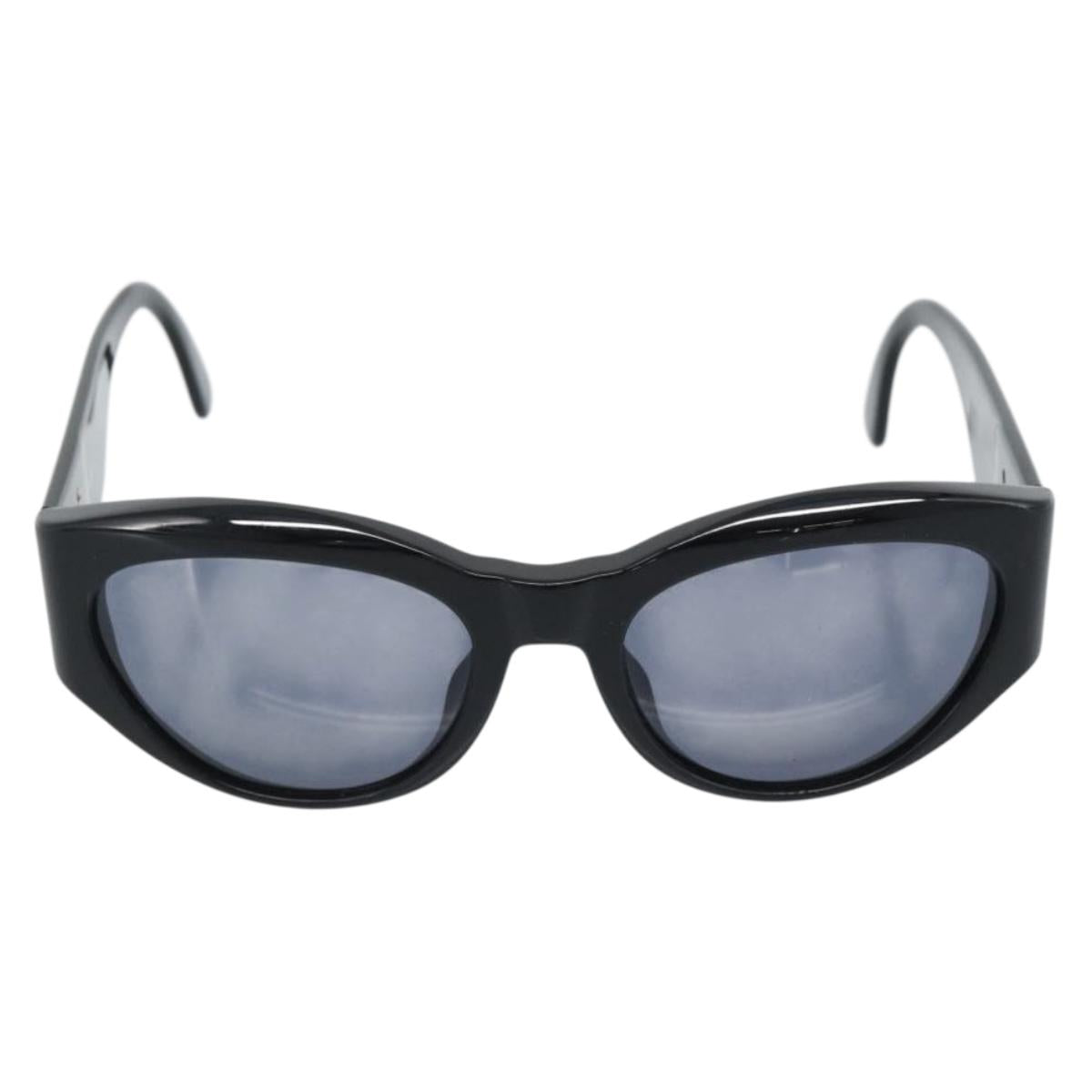 CHANEL Sunglasses plastic Black CC Auth 180948M