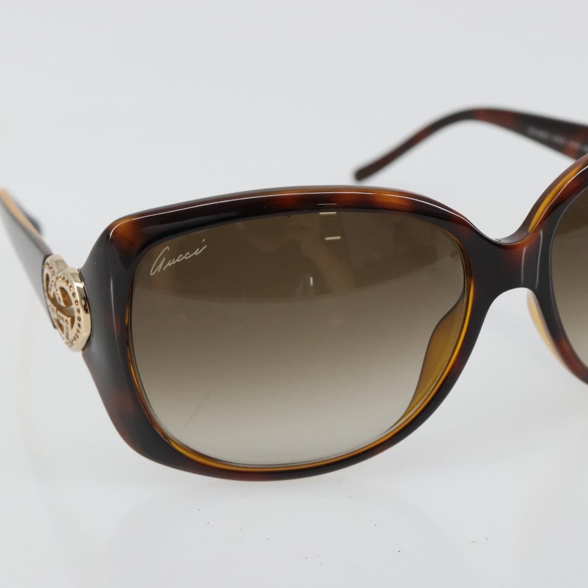 GUCCI Sunglasses plastic Brown Auth 180949M