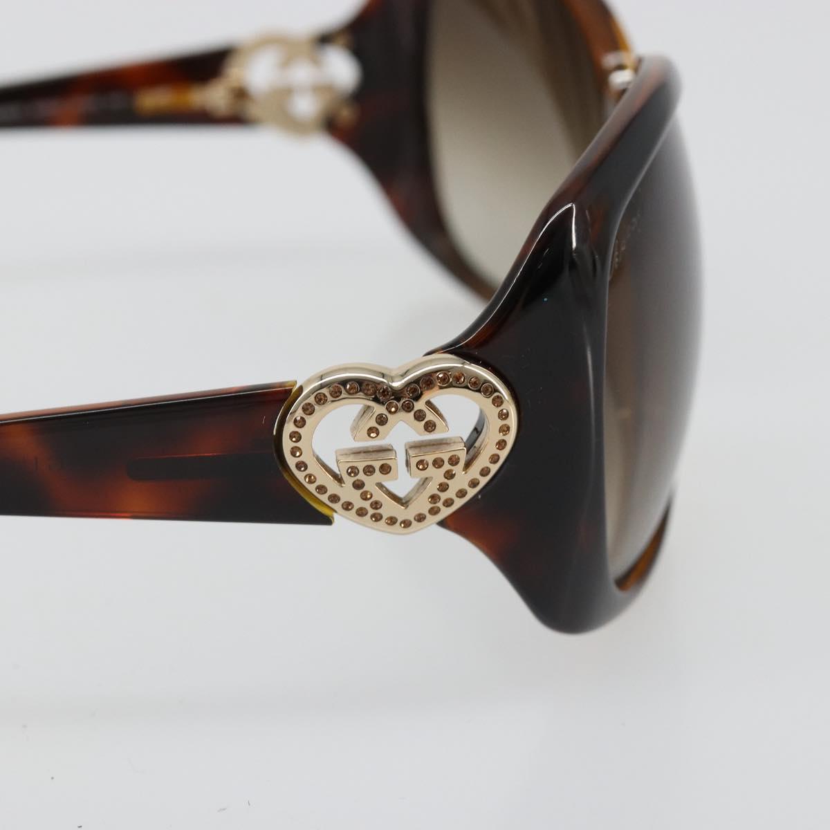 GUCCI Sunglasses plastic Brown Auth 180949M