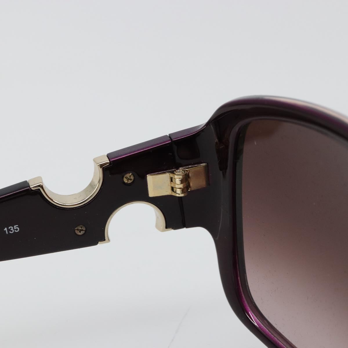 Salvatore Ferragamo Gancini Sunglasses plastic Purple Auth 180951M
