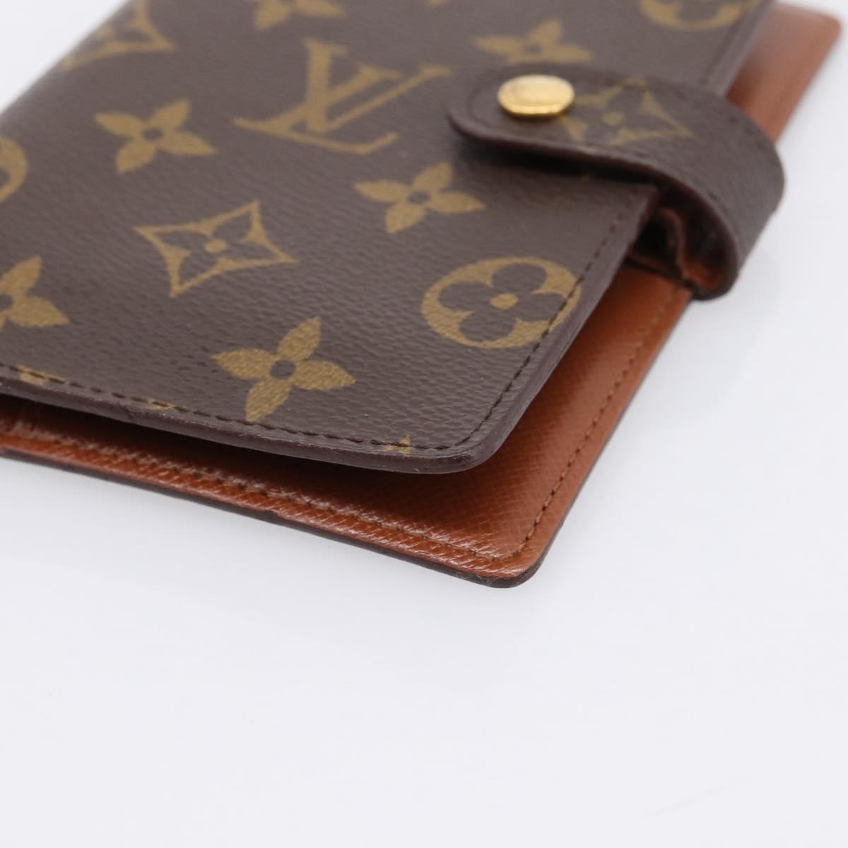 LOUIS VUITTON Monogram Agenda PM Day Planner Cover R20005 LV Auth 180952