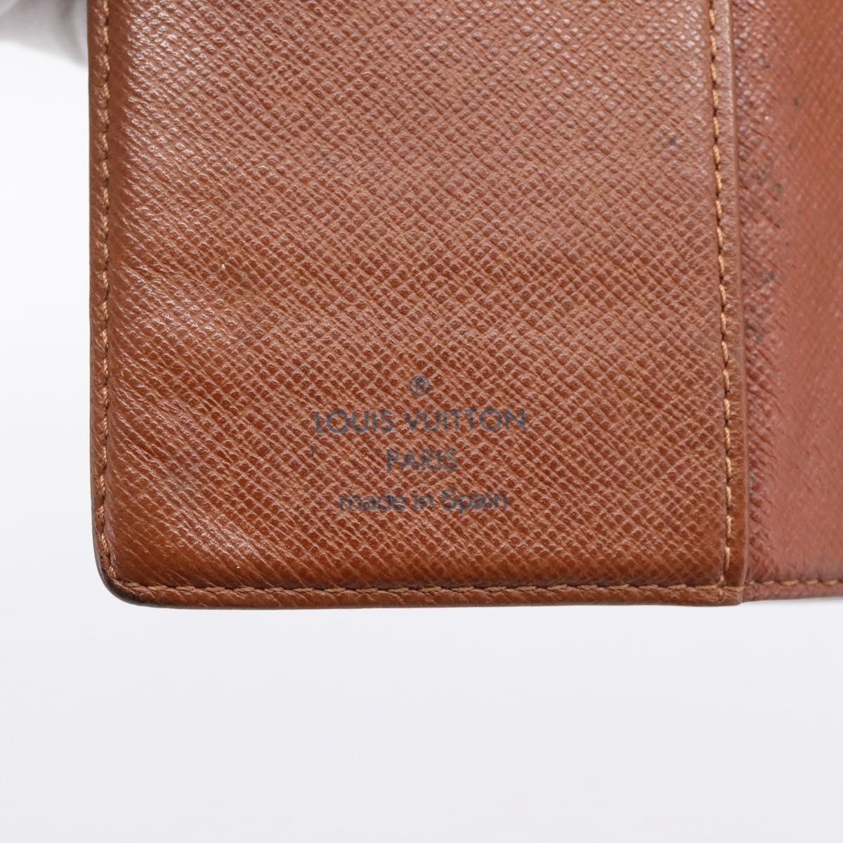 LOUIS VUITTON Monogram Agenda PM Day Planner Cover R20005 LV Auth 180953