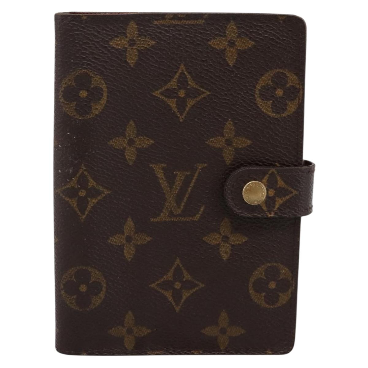 LOUIS VUITTON Monogram Agenda PM Day Planner Cover R20005 LV Auth 180953