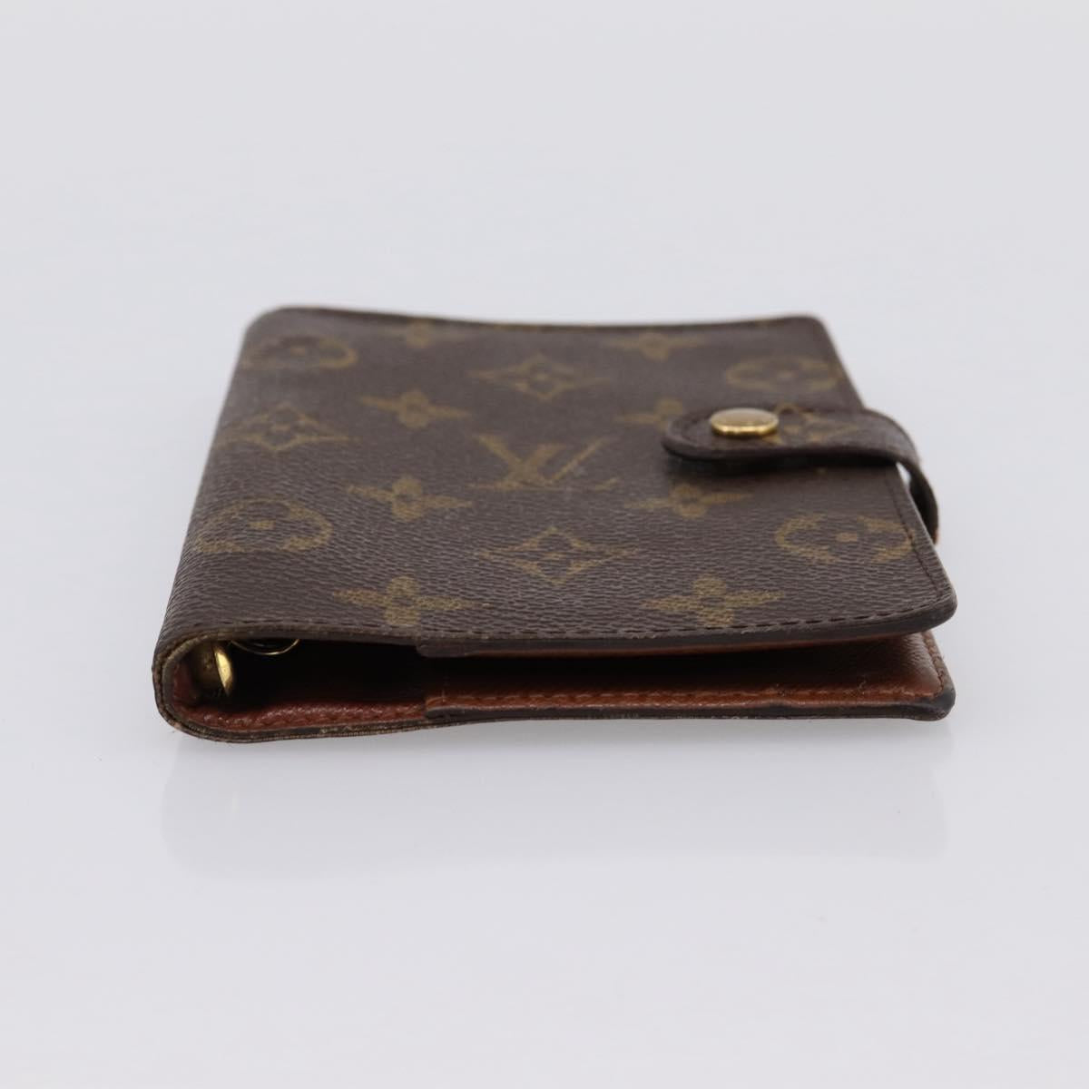LOUIS VUITTON Monogram Agenda PM Day Planner Cover R20005 LV Auth 180953