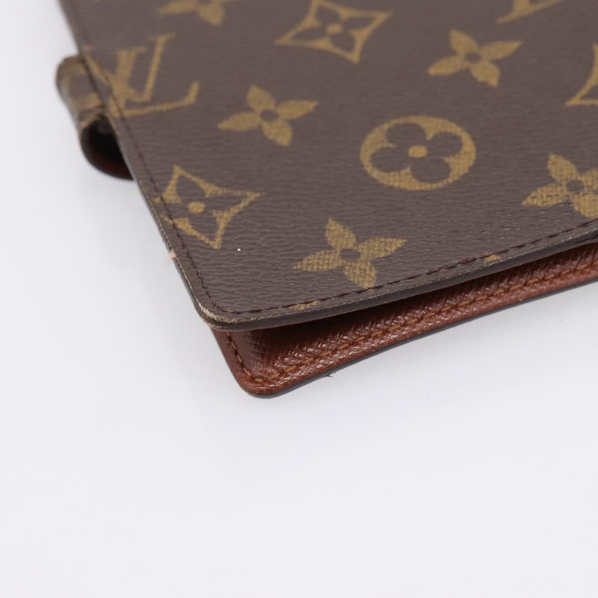 LOUIS VUITTON Monogram Agenda PM Day Planner Cover R20005 LV Auth 180954