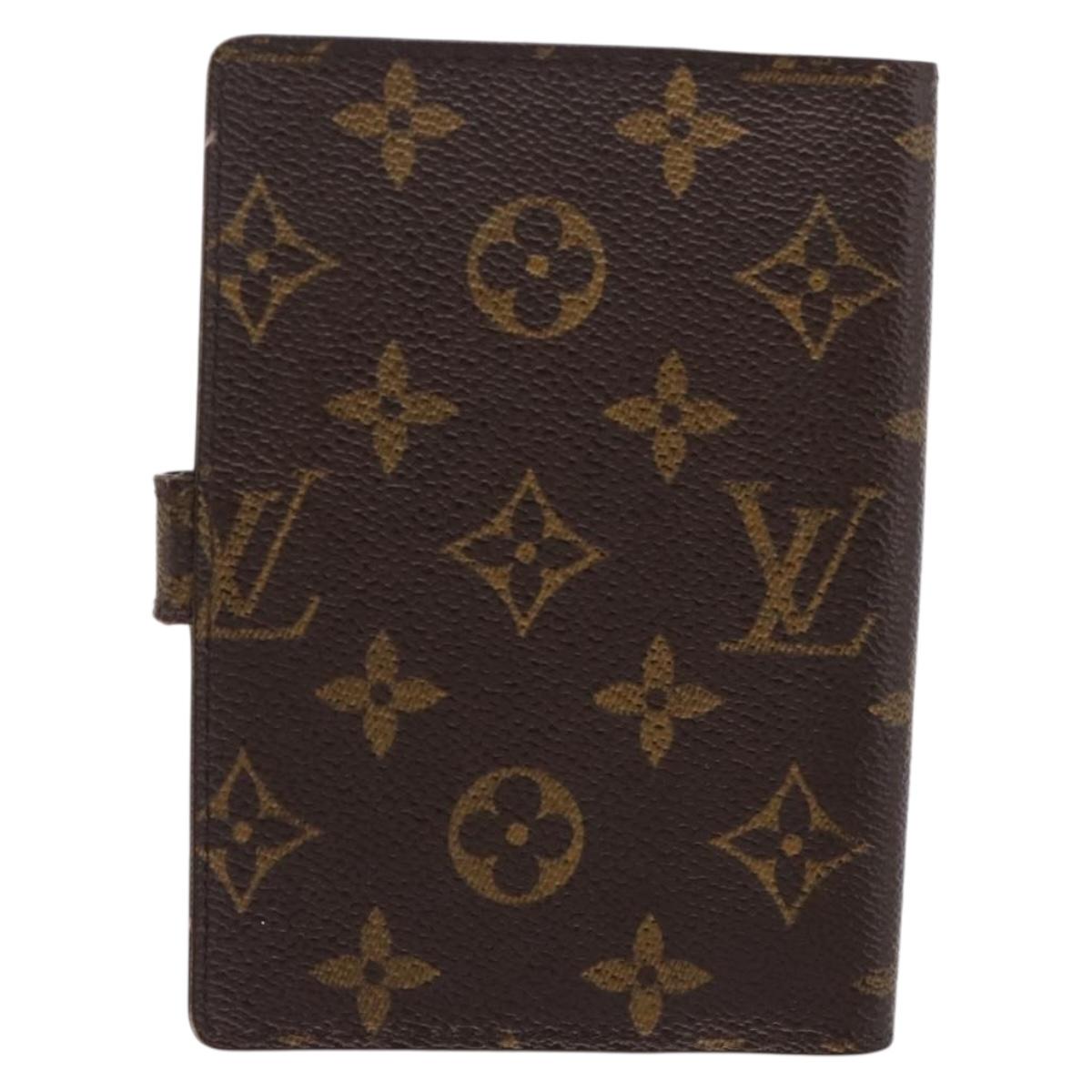 LOUIS VUITTON Monogram Agenda PM Day Planner Cover R20005 LV Auth 180954