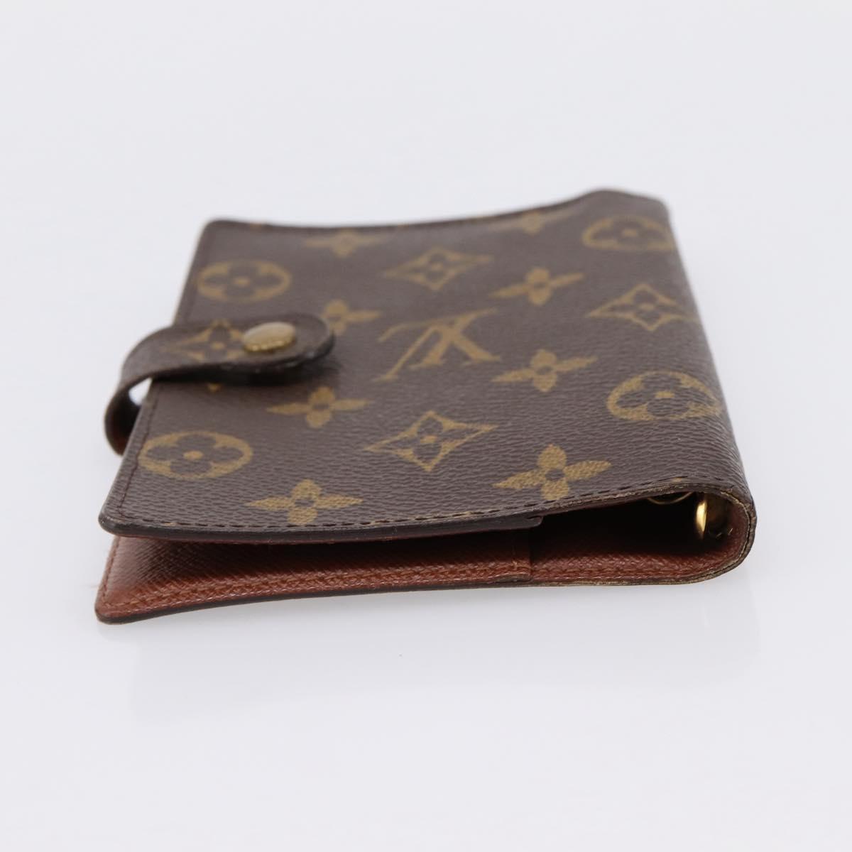 LOUIS VUITTON Monogram Agenda PM Day Planner Cover R20005 LV Auth 180954