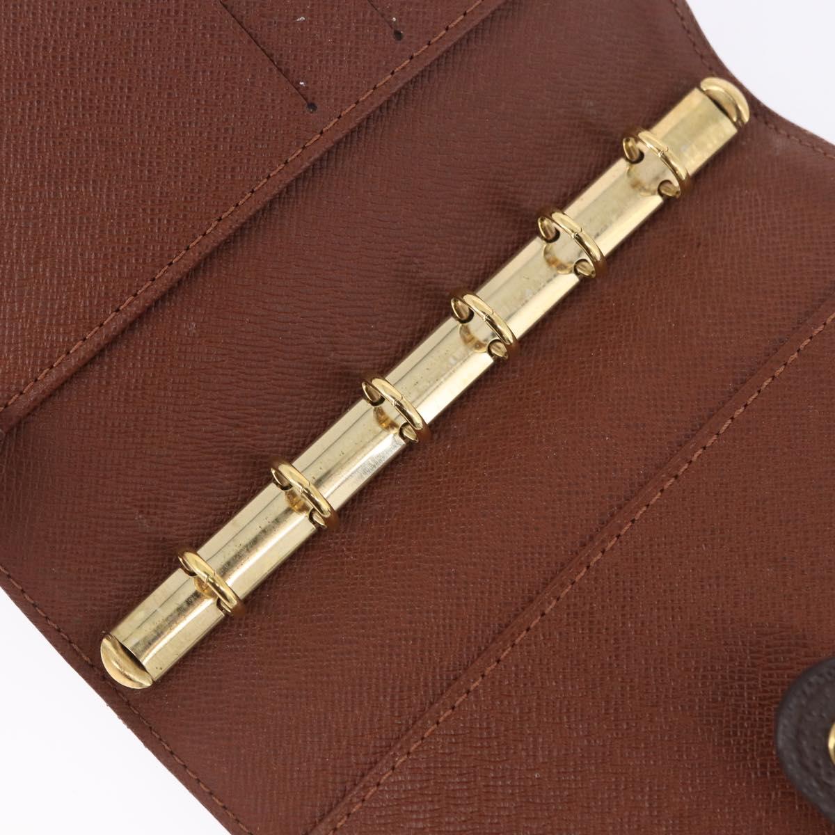 LOUIS VUITTON Monogram Agenda PM Day Planner Cover R20005 LV Auth 180955A