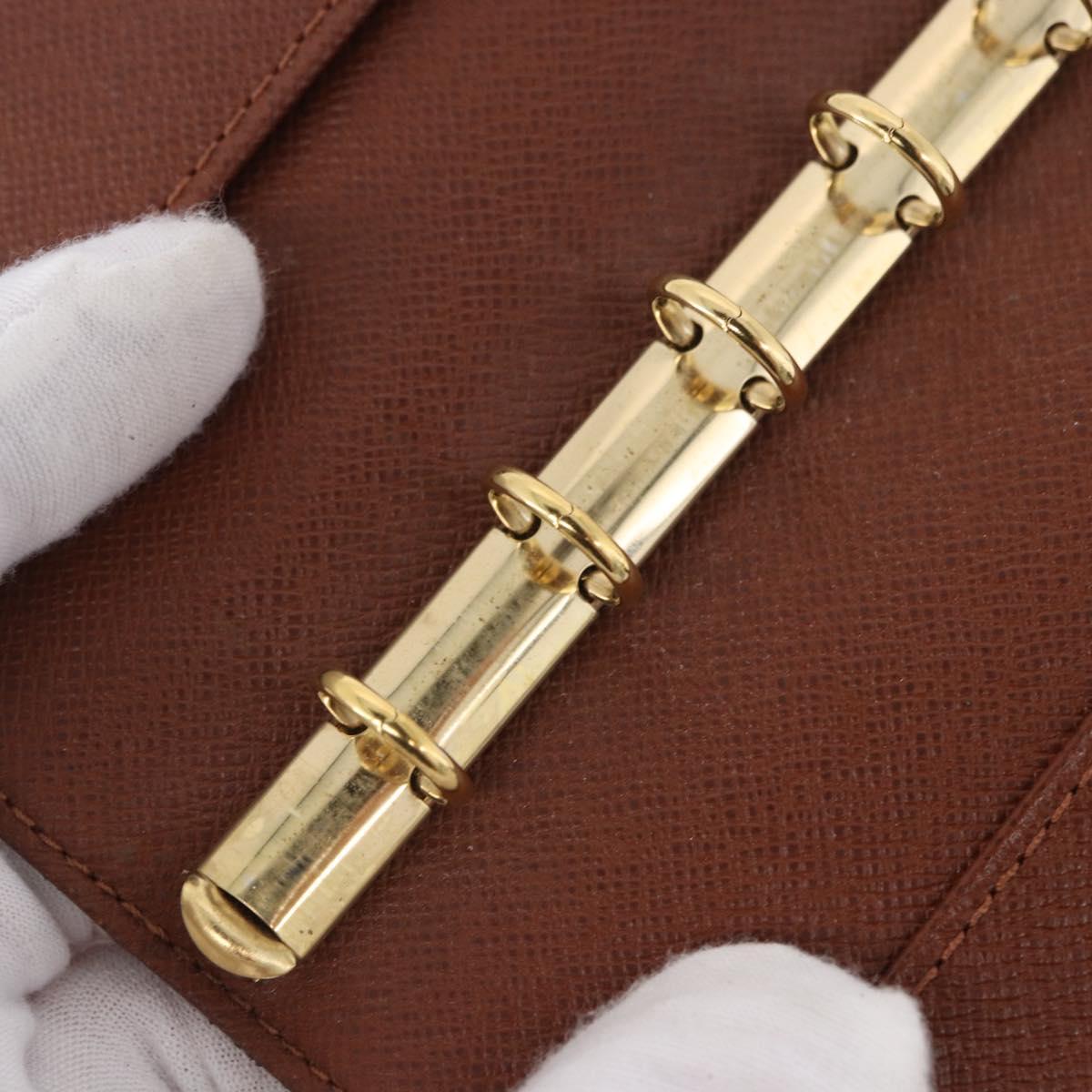 LOUIS VUITTON Monogram Agenda PM Day Planner Cover R20005 LV Auth 180955A