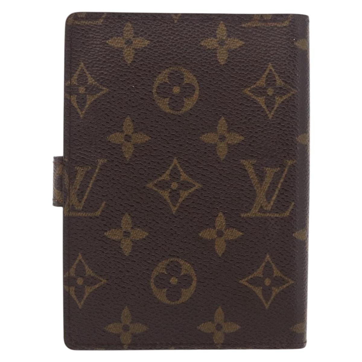 LOUIS VUITTON Monogram Agenda PM Day Planner Cover R20005 LV Auth 180955A